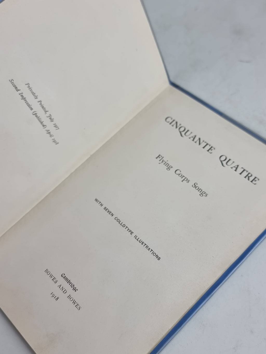 Cinquante Quatre: Flying Corps Songs, Anonymous (54 Squadron RFC)