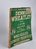Who Killed Robert Prentice?, Dennis Wheatley & J.G. Links — 1st Edition