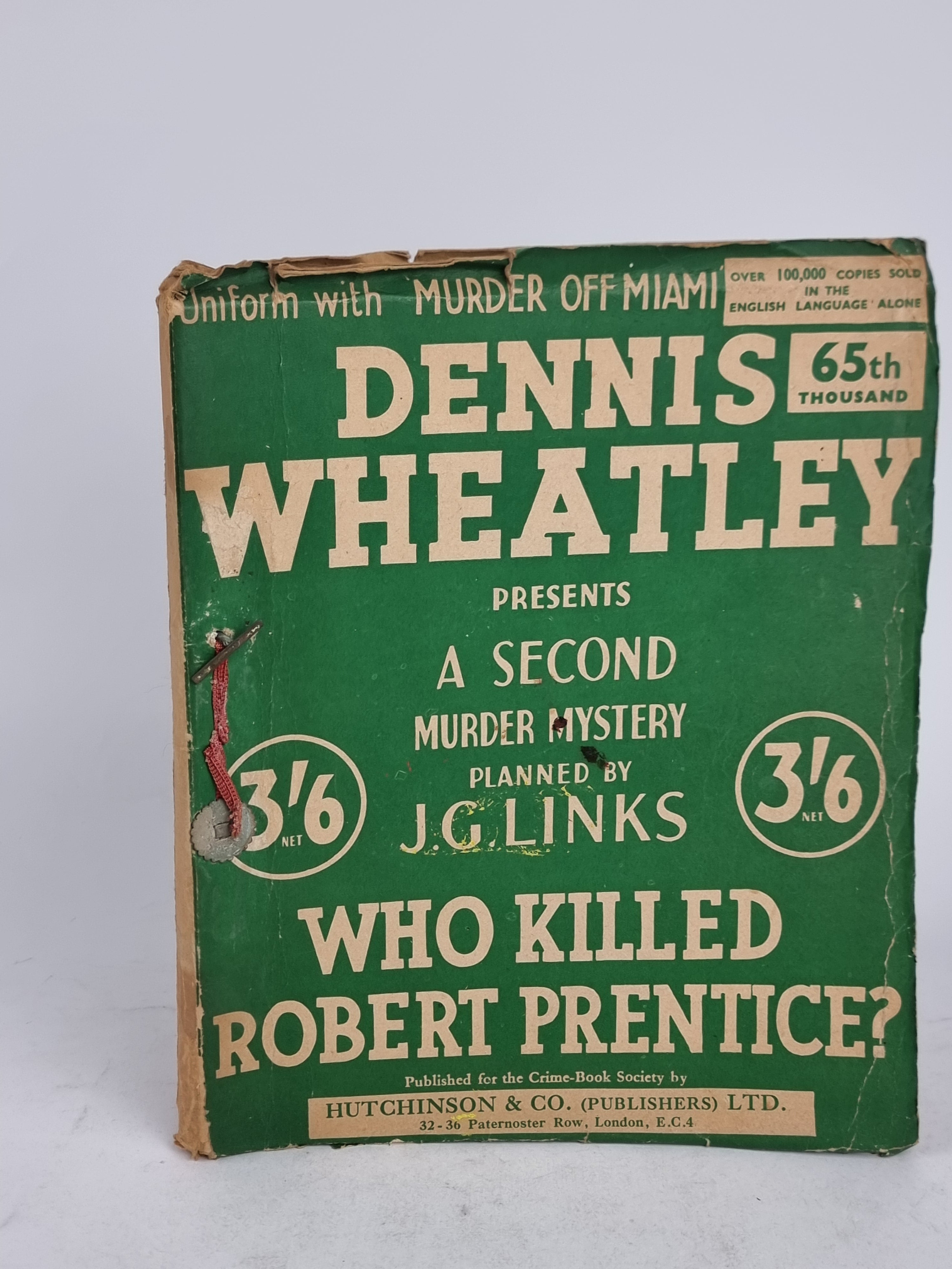 Who Killed Robert Prentice?, Dennis Wheatley & J.G. Links — 1st Edition