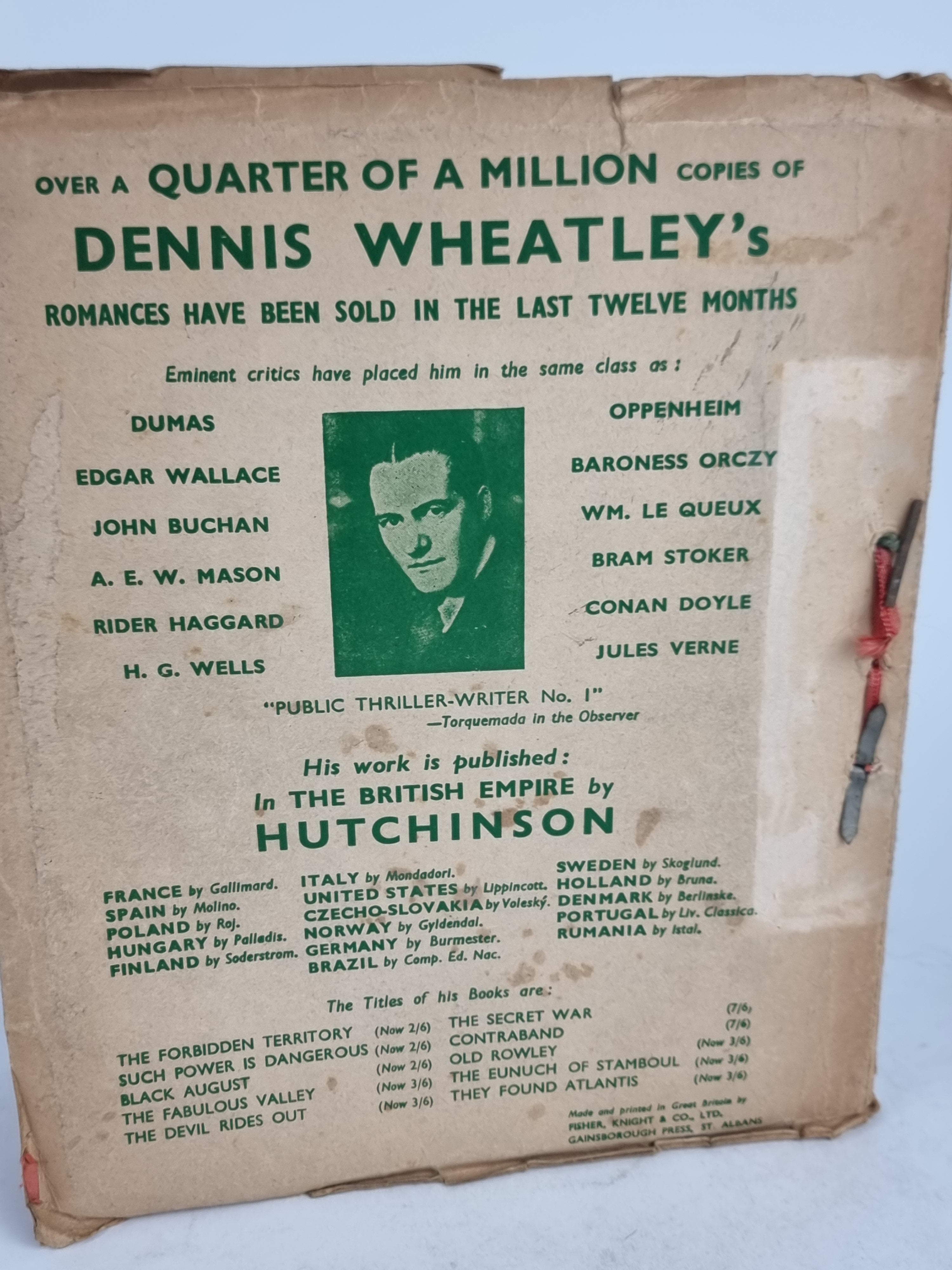 Who Killed Robert Prentice?, Dennis Wheatley & J.G. Links — 1st Edition