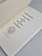 Landscapes: A Sequence of Poems, Tom Pow — First Edition