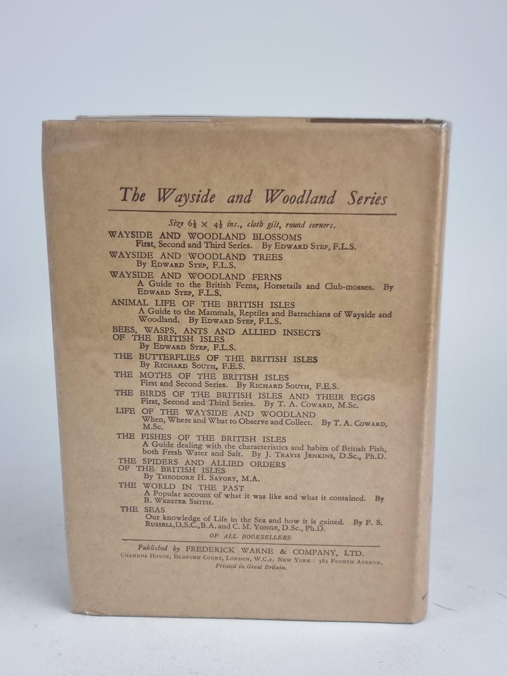 Bees, Wasps, Ants and Allied Insects of the British Isles, Edward Step — 1st Ed