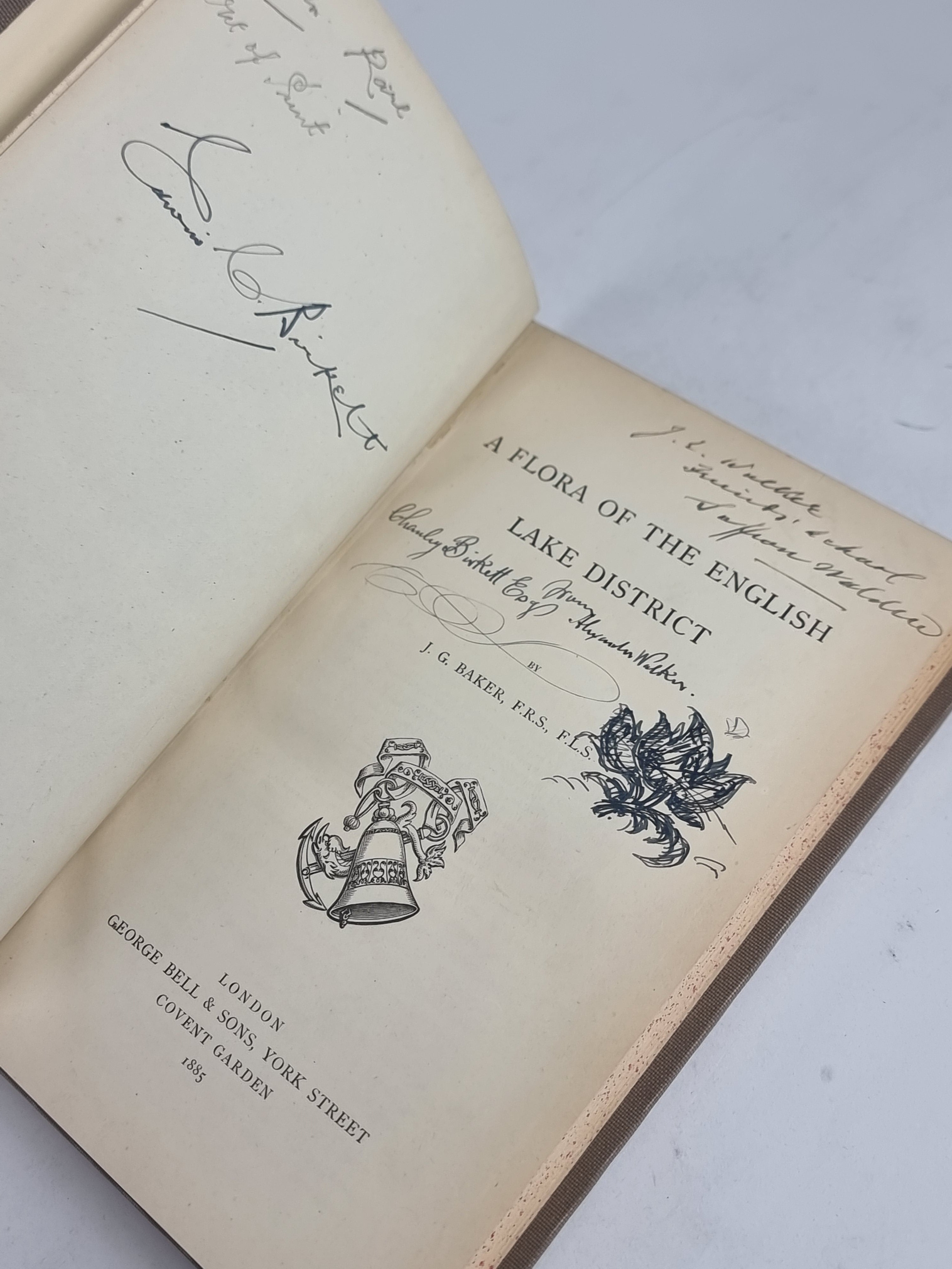 A Flora of the English Lake District, J. G. Baker — 1st Edition