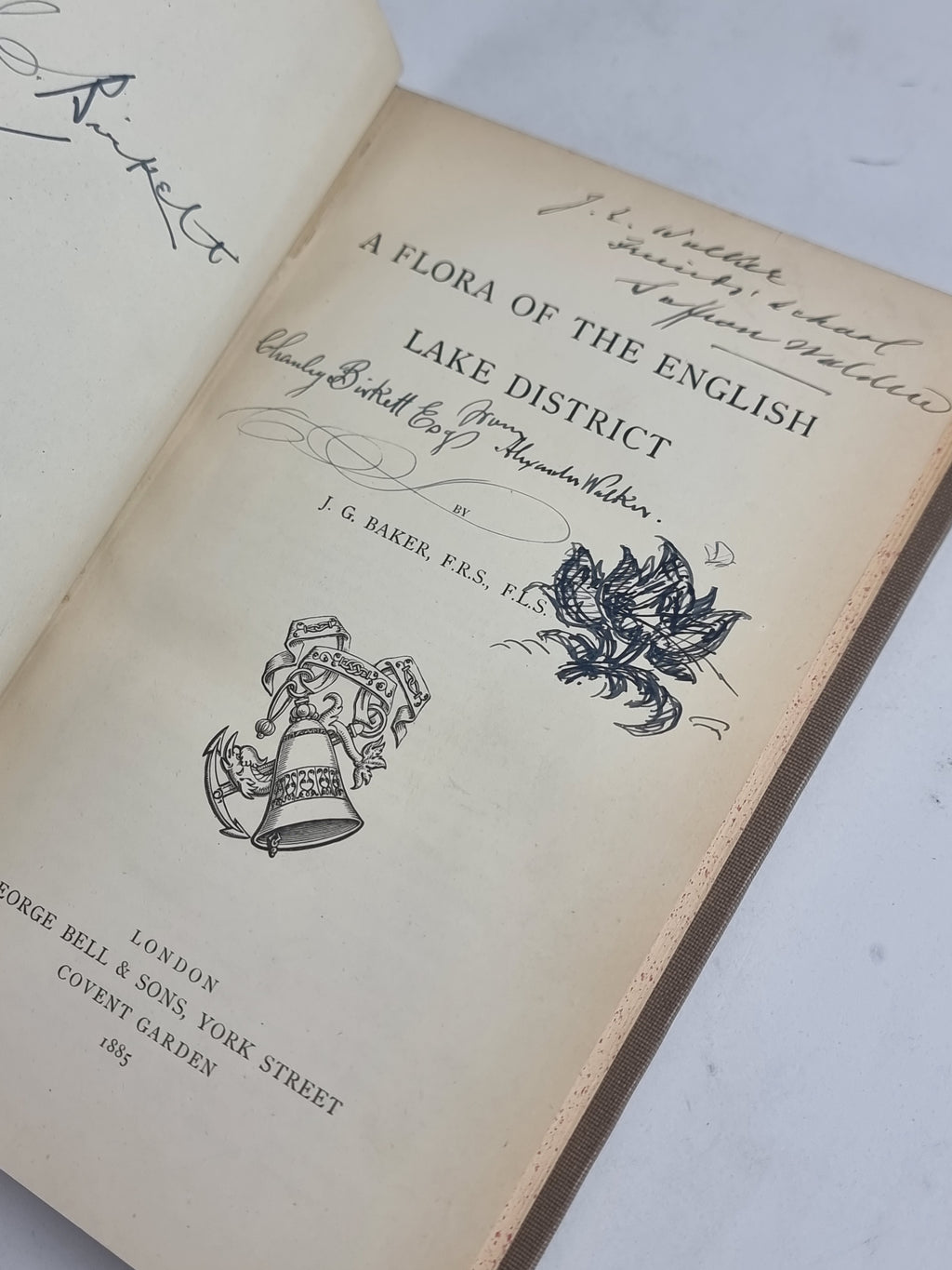 A Flora of the English Lake District, J. G. Baker — 1st Edition