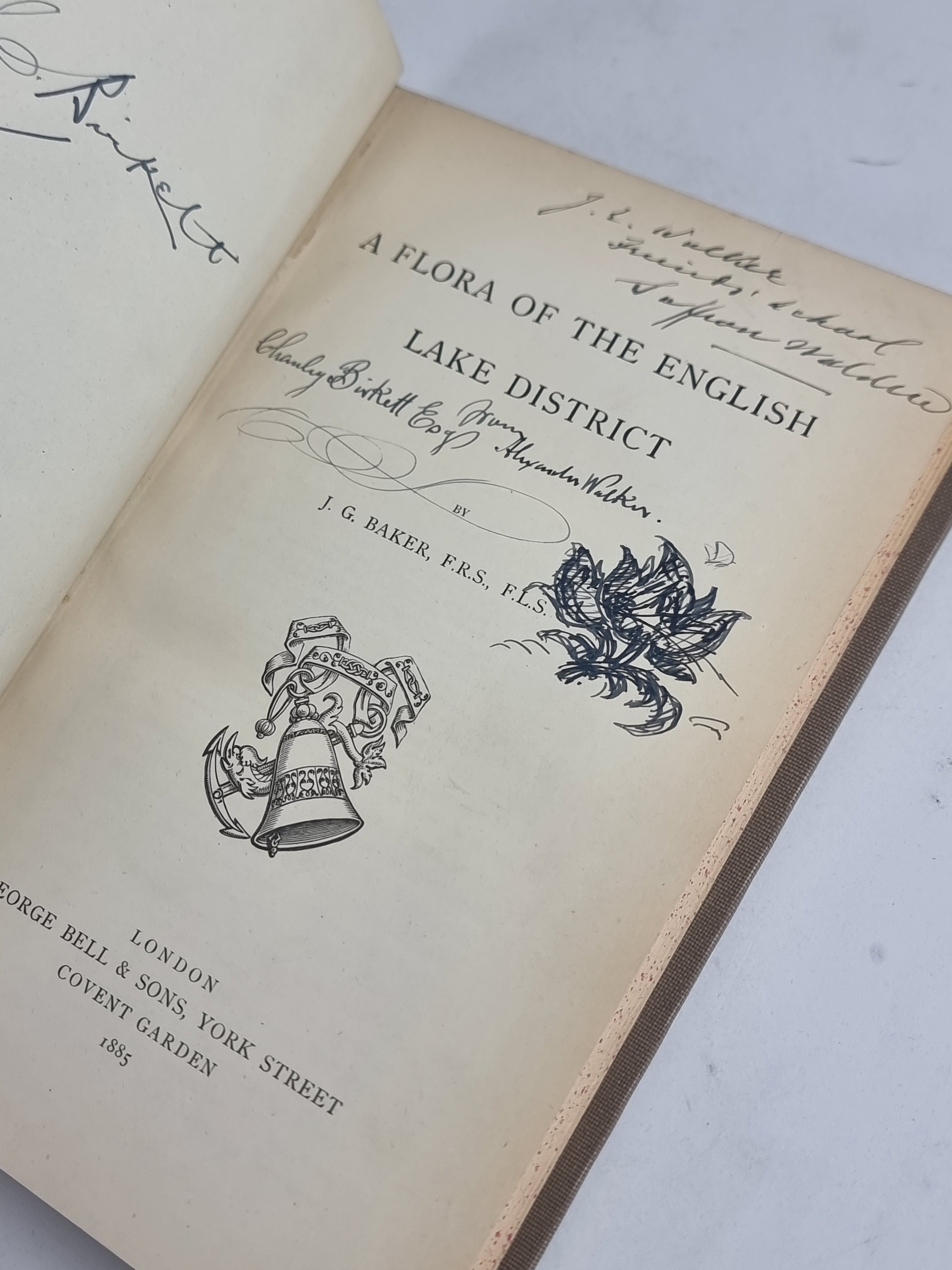 A Flora of the English Lake District, J. G. Baker — 1st Edition