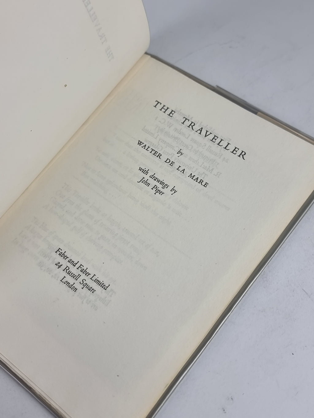 The Traveller, Walter de la Mare — 1st Edition