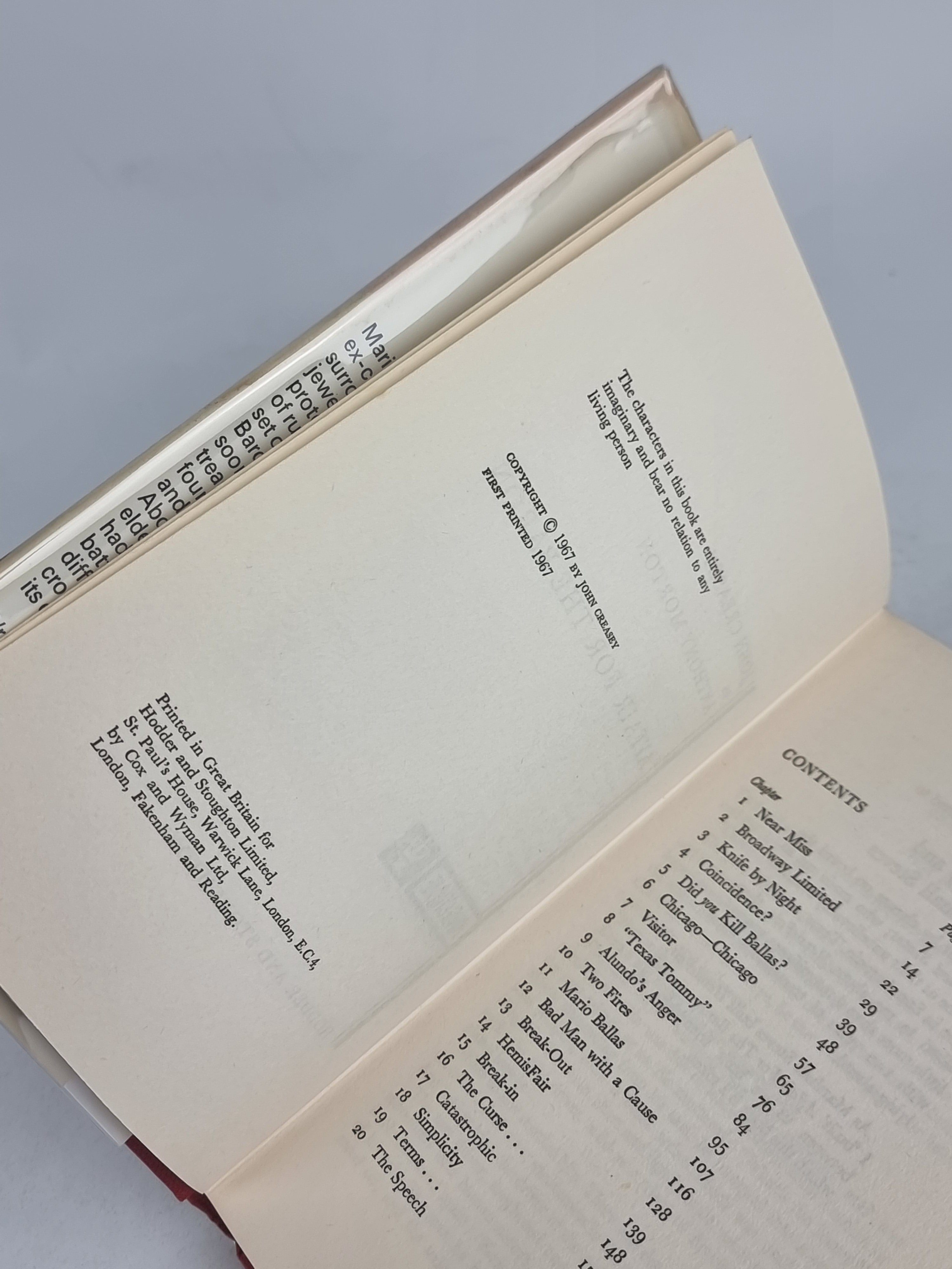 Affair for the Baron, John Creasey as Anthony Morton — 1st Edition