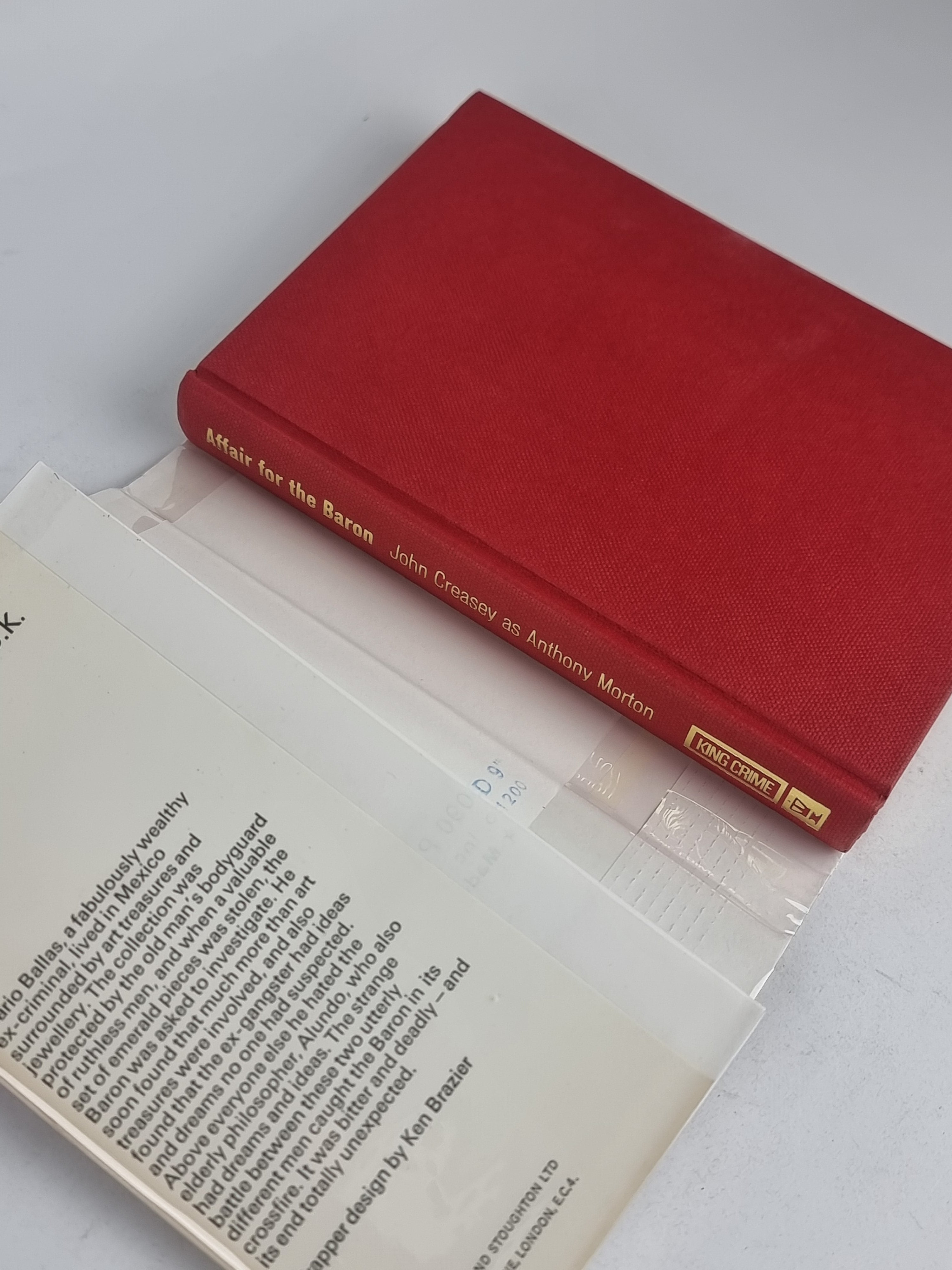 Affair for the Baron, John Creasey as Anthony Morton — 1st Edition