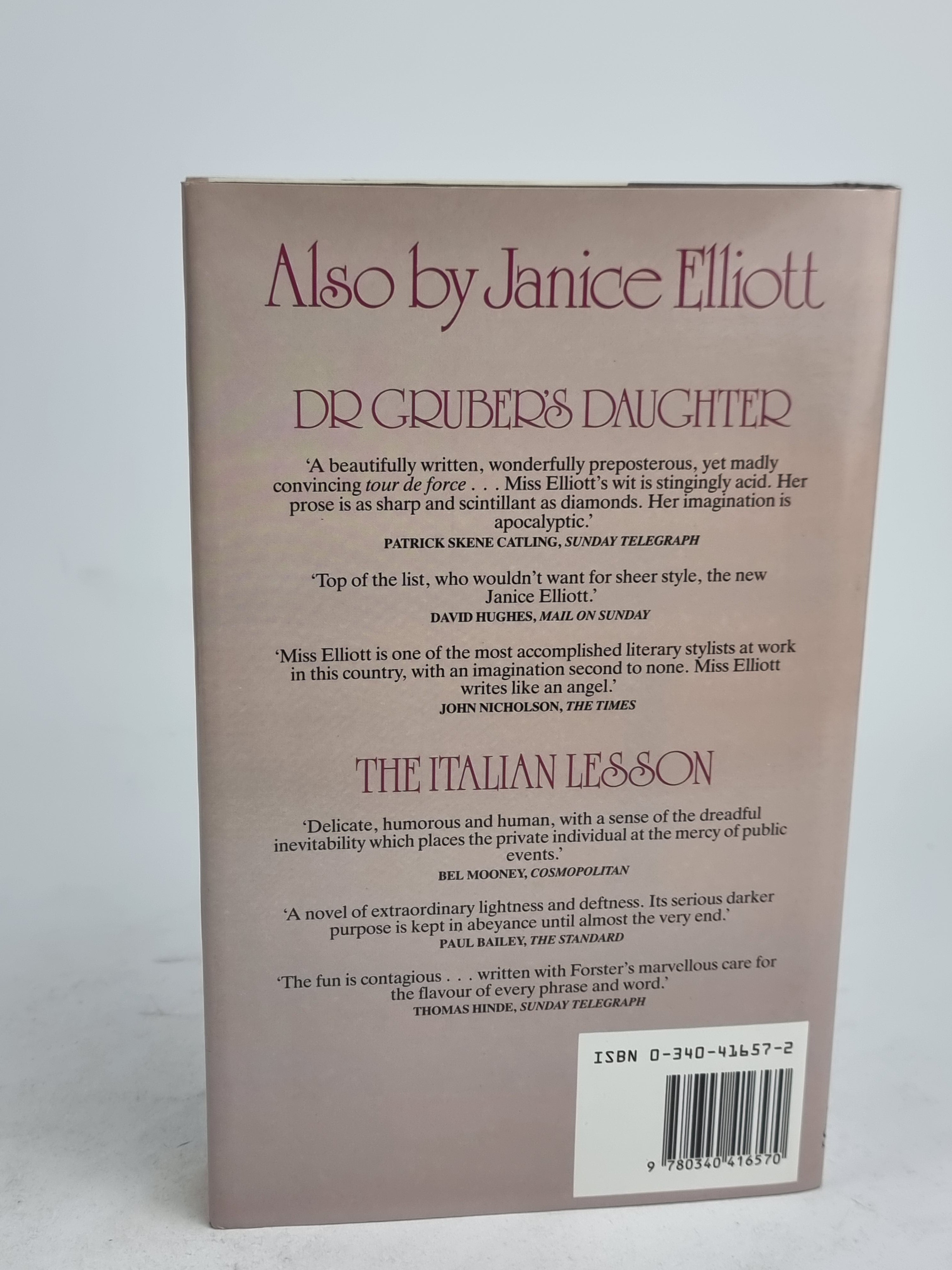 The Sadness of Witches, Janice Elliott — 1st Edition