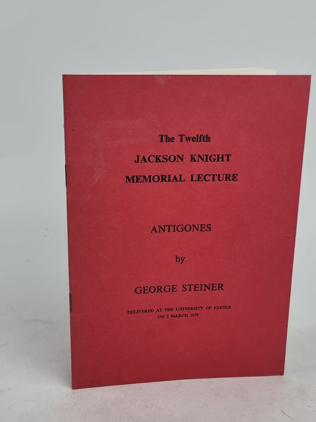 Antigones, George Steiner — 1st Edition