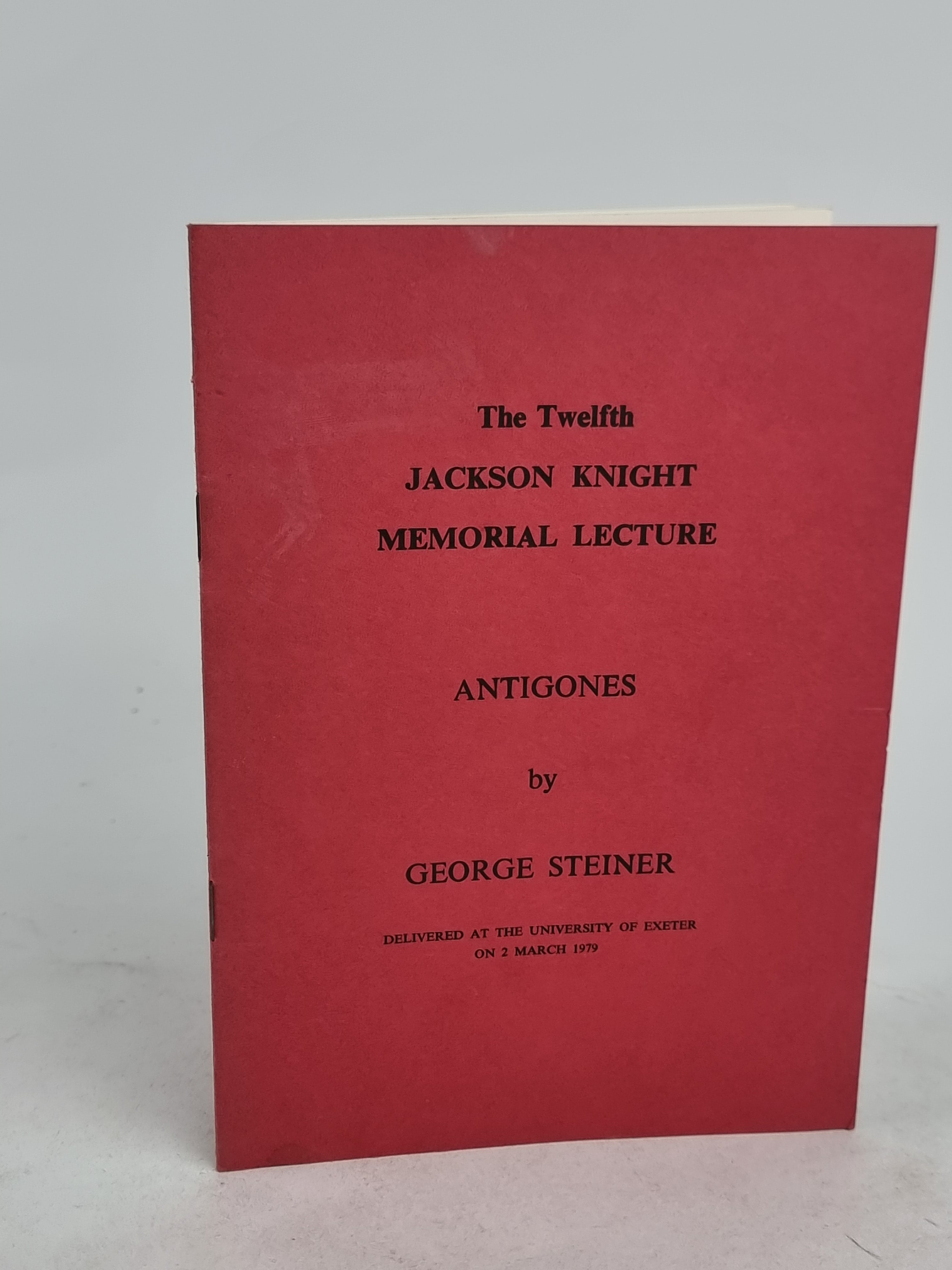 Antigones, George Steiner — 1st Edition