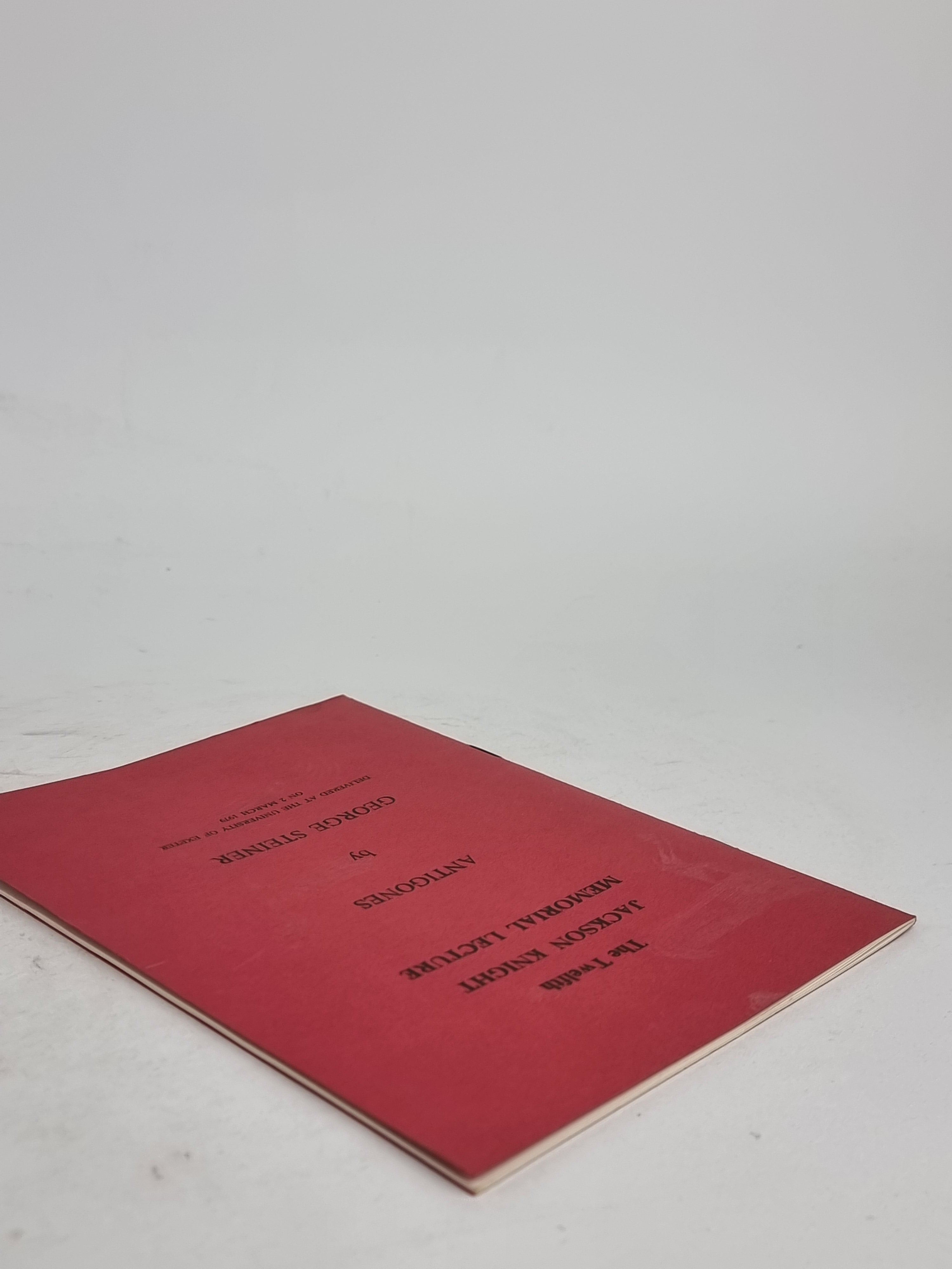 Antigones, George Steiner — 1st Edition