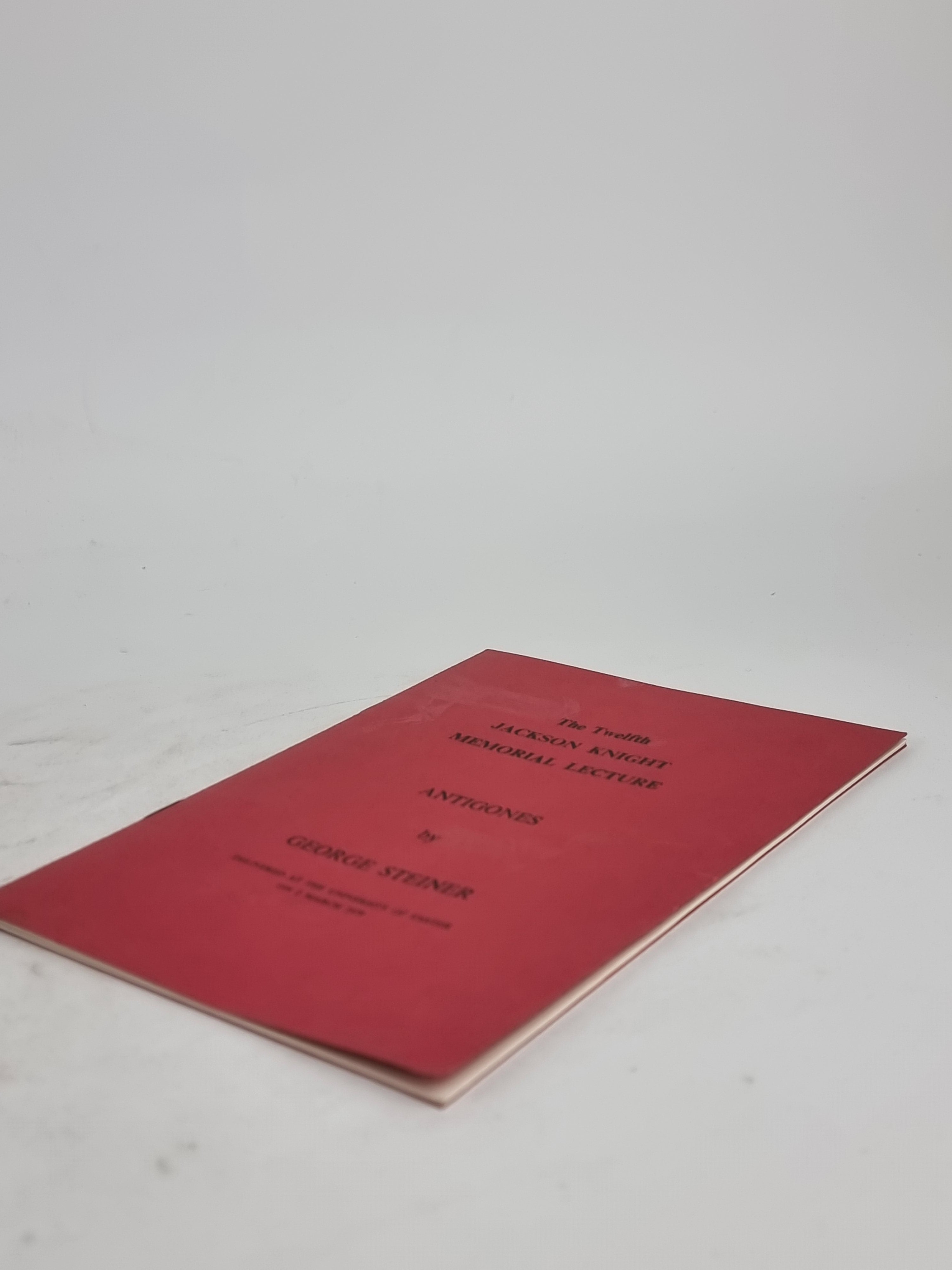 Antigones, George Steiner — 1st Edition