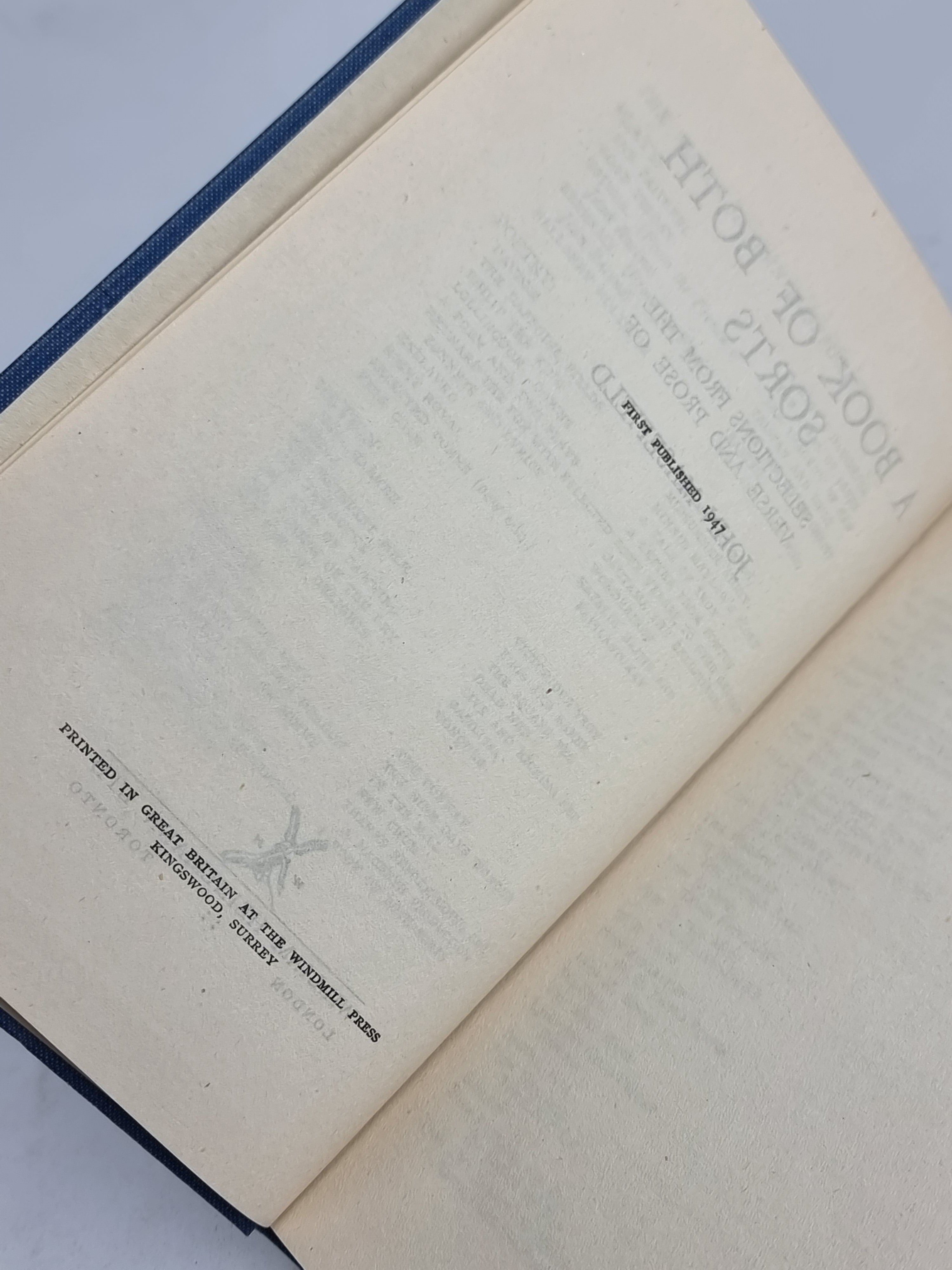 A Book of Both Sorts: Selections from the Verse and Prose of John Masefield