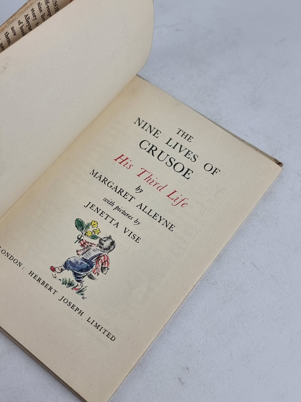 The Nine Lives of Crusoe: His Third Life, Margaret Alleyne — 1st Edition