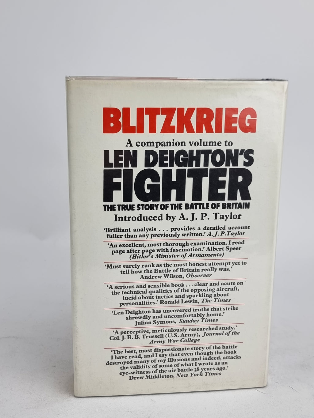 Blitzkrieg: From the Rise of Hitler to the Fall of Dunkirk, Len Deighton — 1st Edition