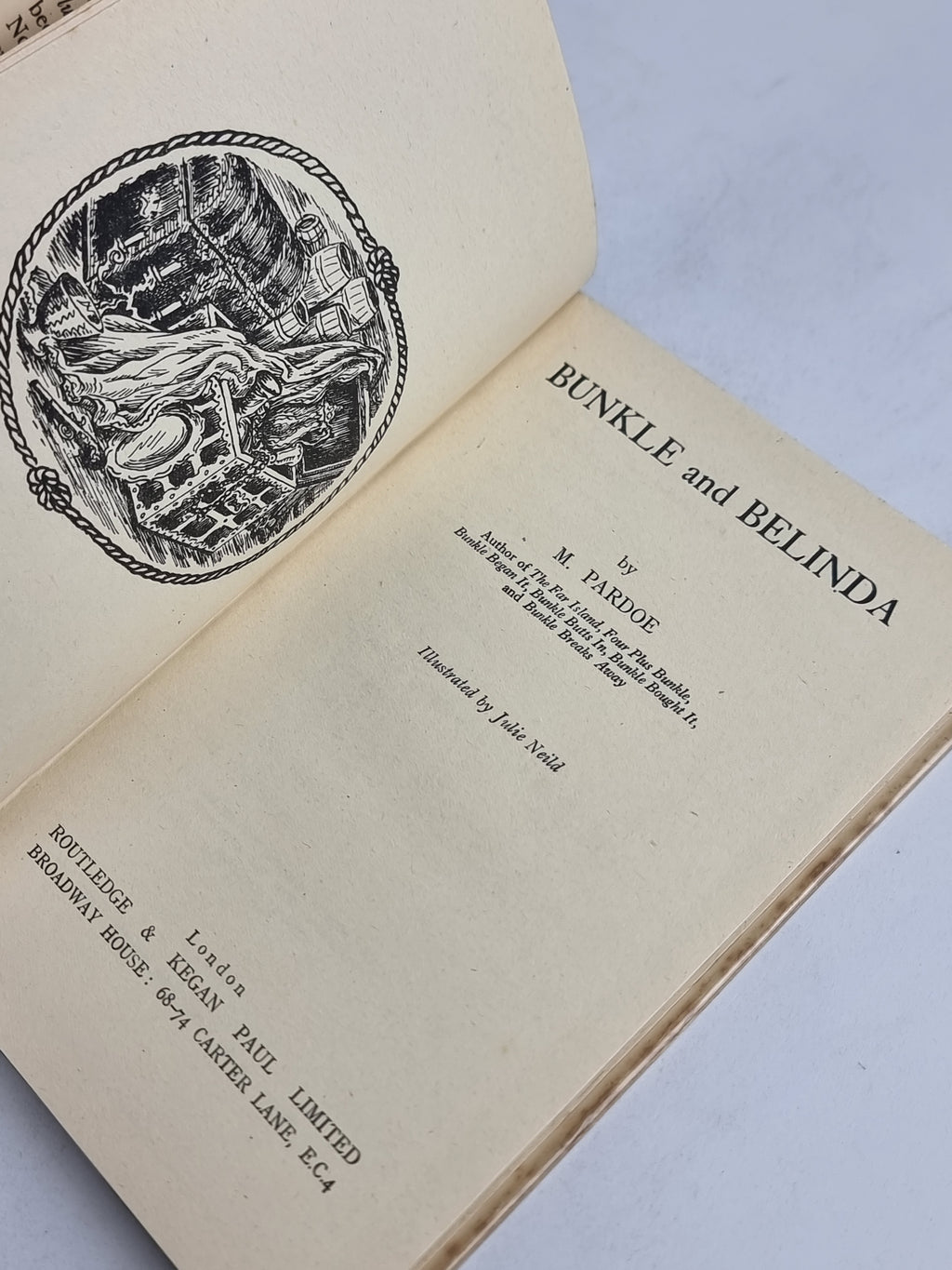 Bunkle and Belinda, M. Pardoe — 1st Edition