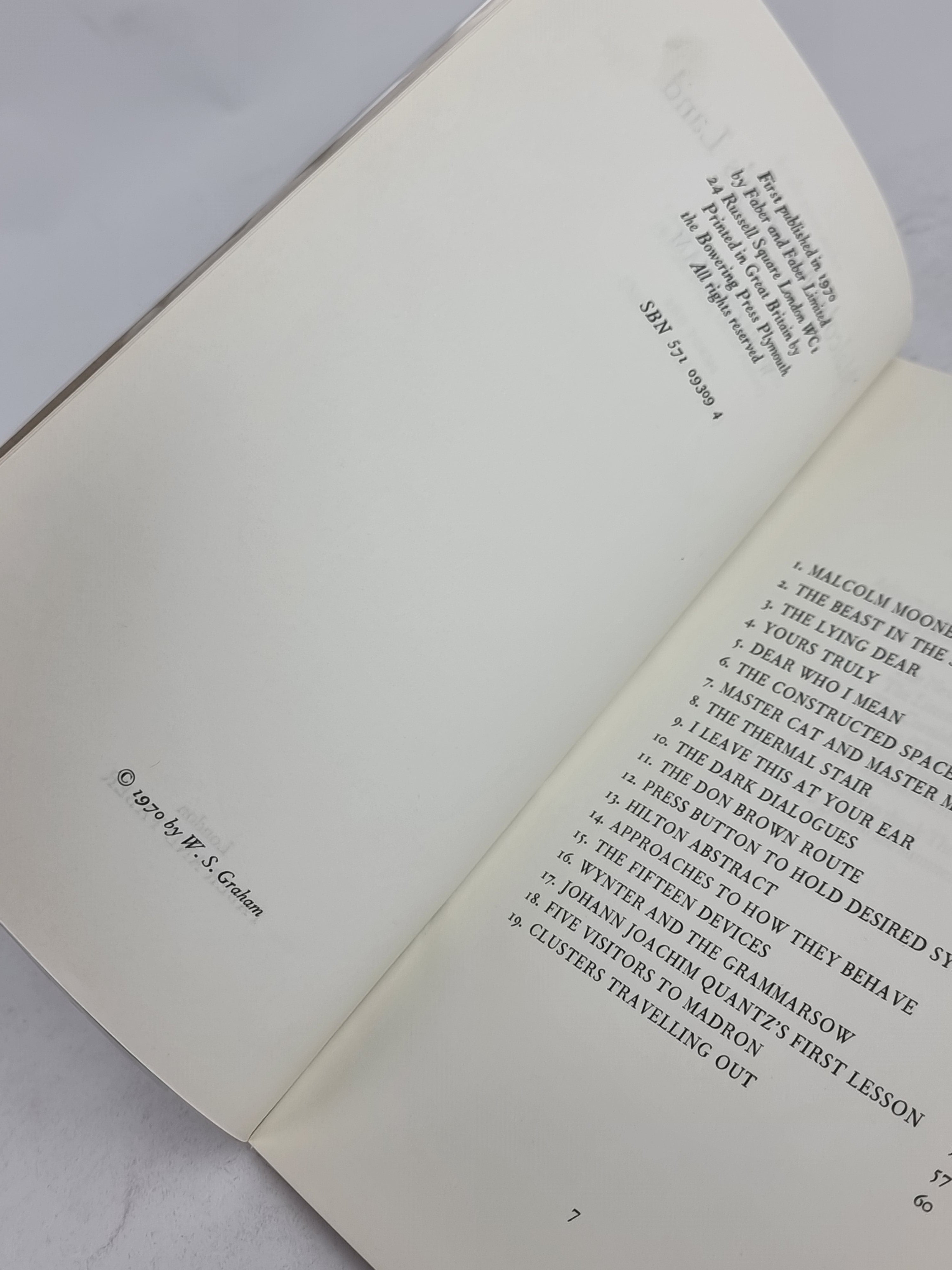 Malcolm Mooney's Land, W. S. Graham — Uncorrected Proof Copy