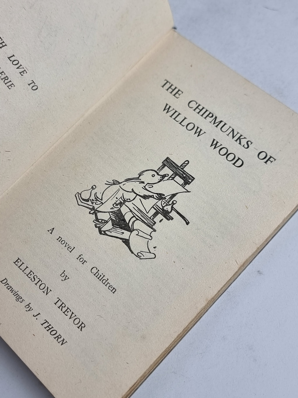 The Chipmunks of Willow Wood, Elleston Trevor — 1st Edition