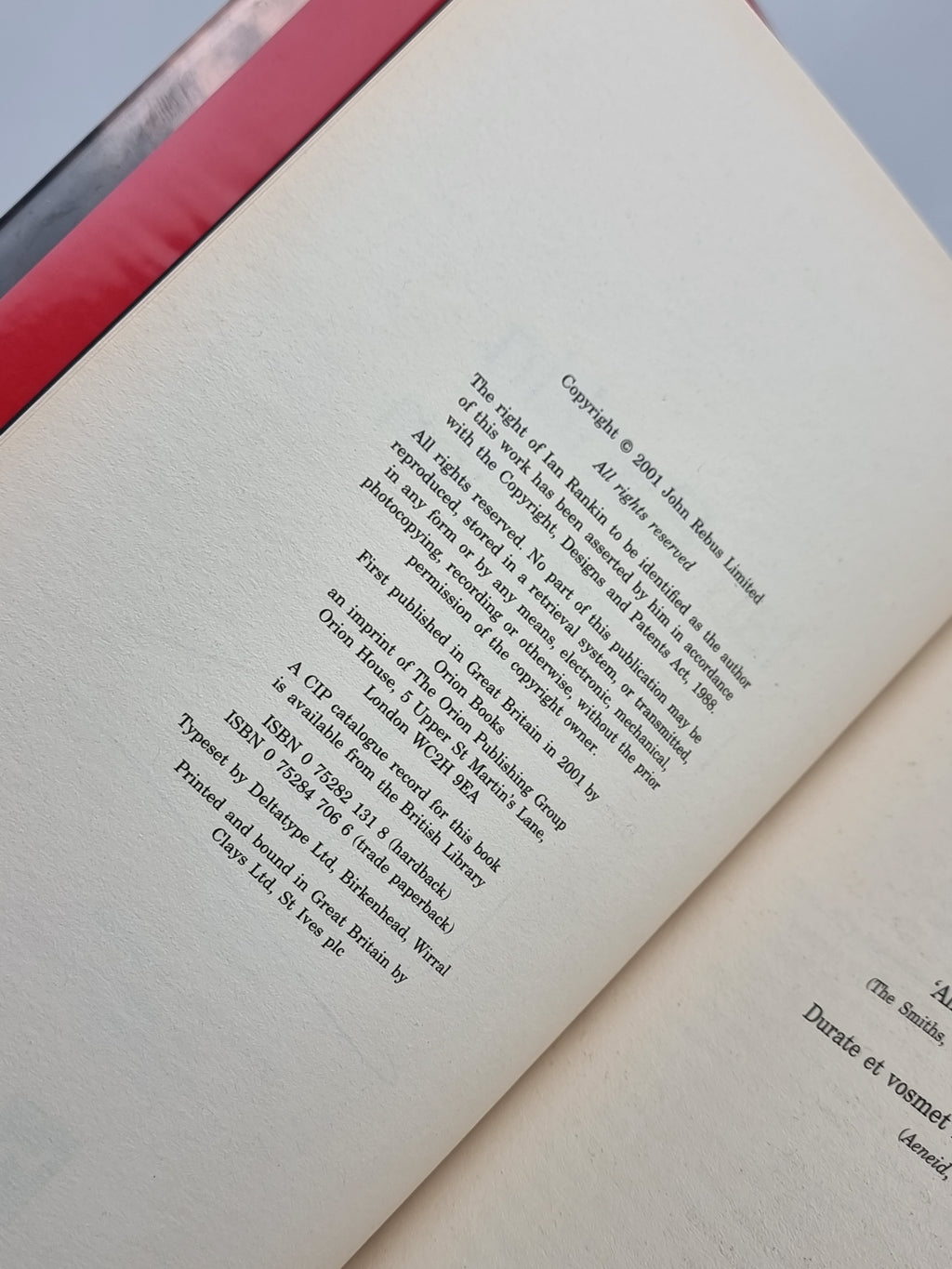 Resurrection Men, Ian Rankin — 1st Edition