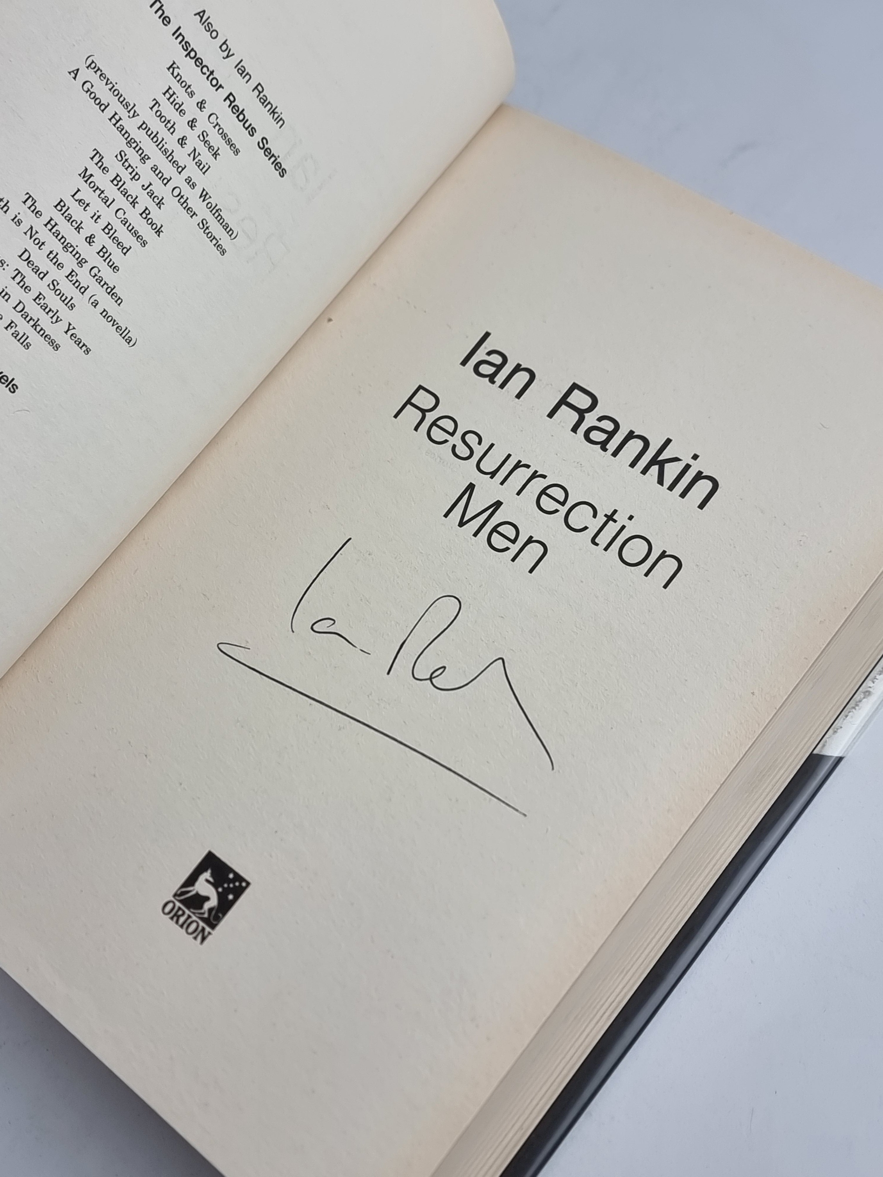 Resurrection Men, Ian Rankin — 1st Edition