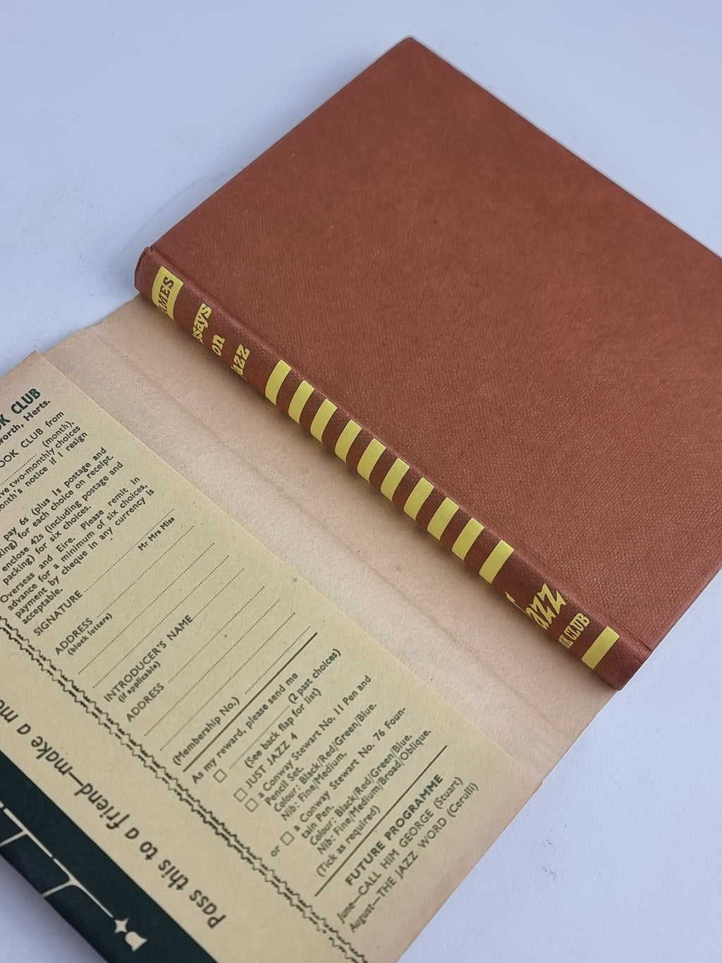 Essays on Jazz, Burnett James — 1st Jazz Book Club Edition