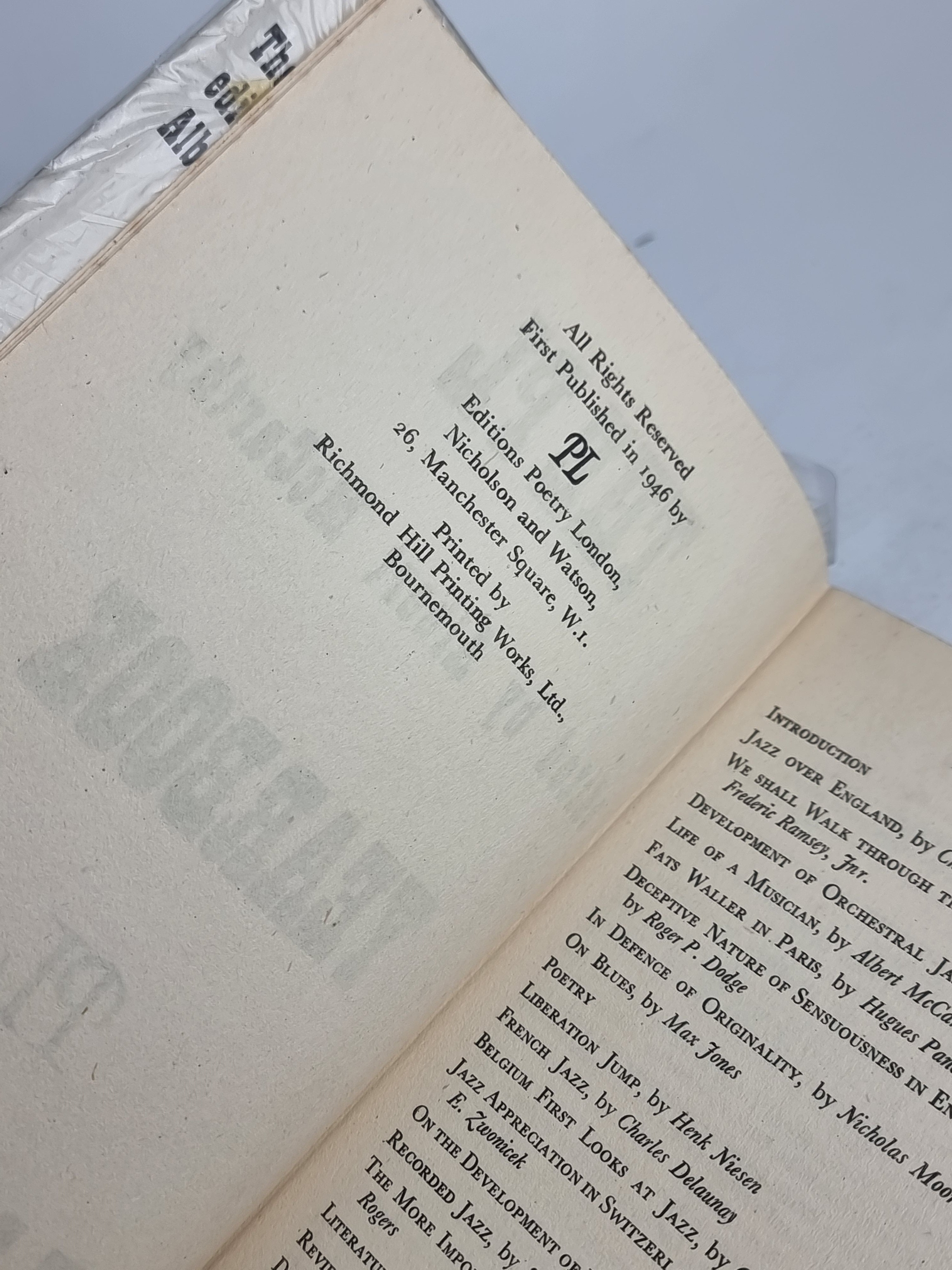 The PL Yearbook of Jazz 1946, Albert McCarthy (Editor) — 1st Edition