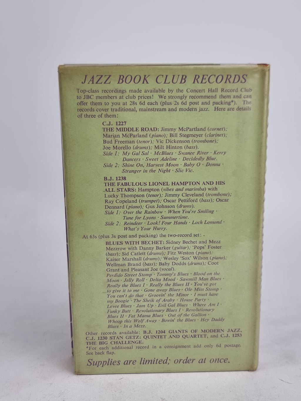 Jazz Panorama, Martin T. Williams (Editor) — Jazz Book Club Edition