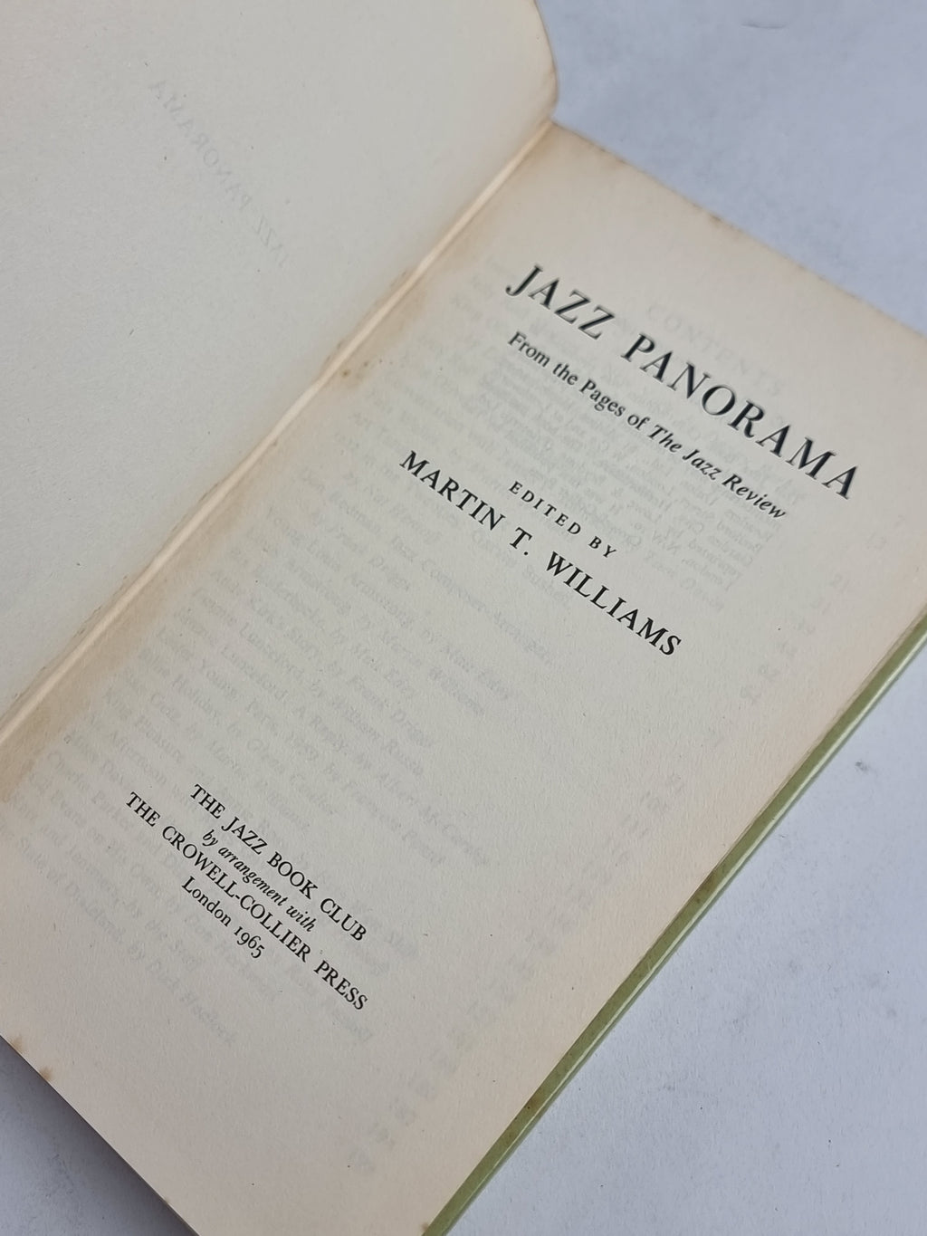Jazz Panorama, Martin T. Williams (Editor) — Jazz Book Club Edition