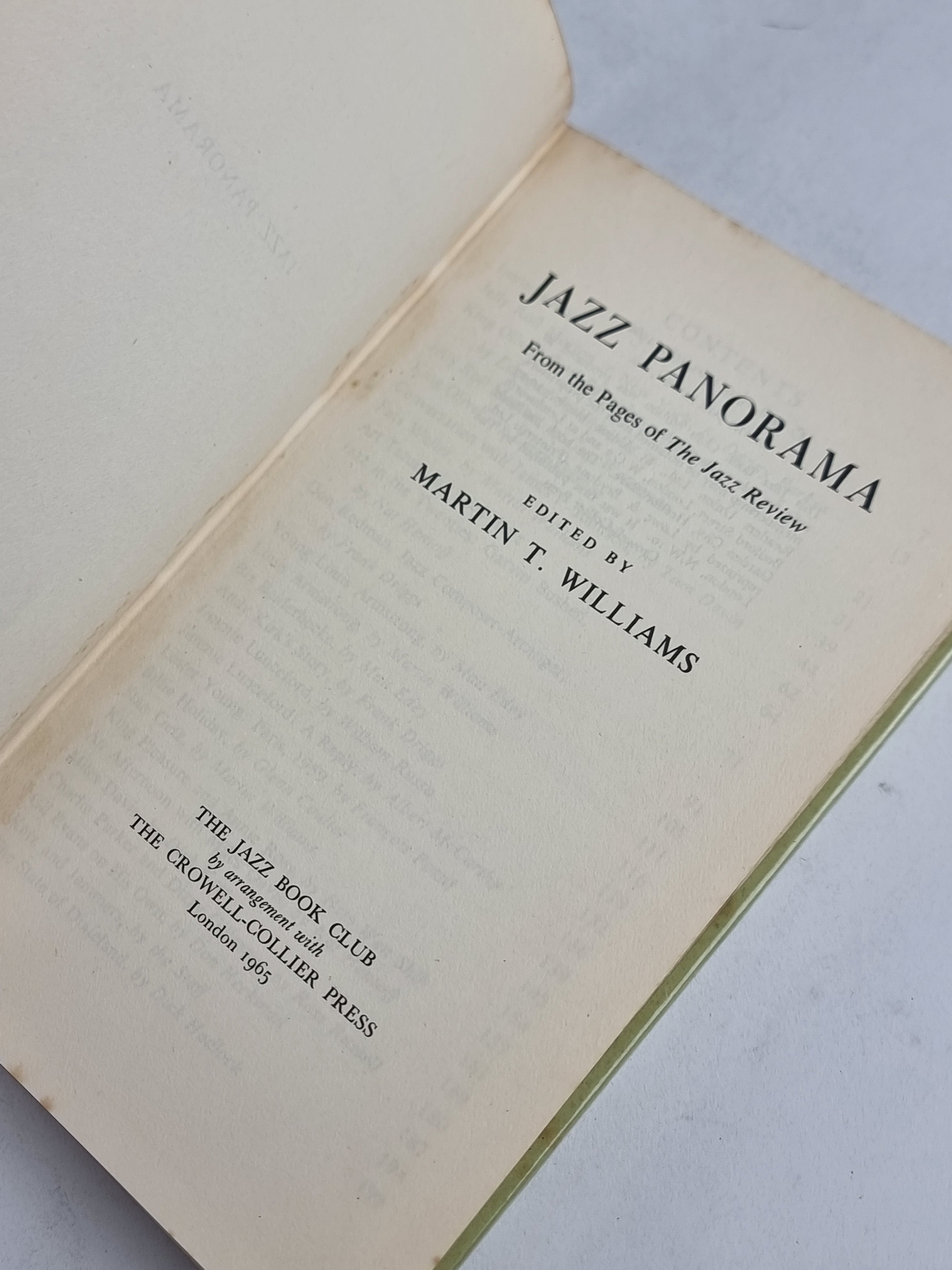 Jazz Panorama, Martin T. Williams (Editor) — Jazz Book Club Edition