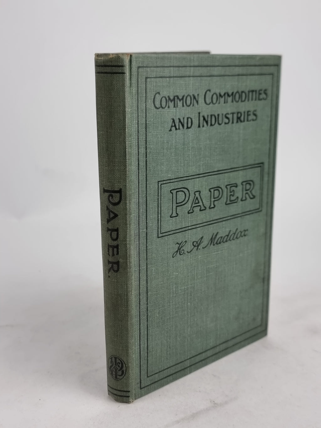 Paper: Its History, Sources, and Manufacture, H. A. Maddox — 3rd Edition