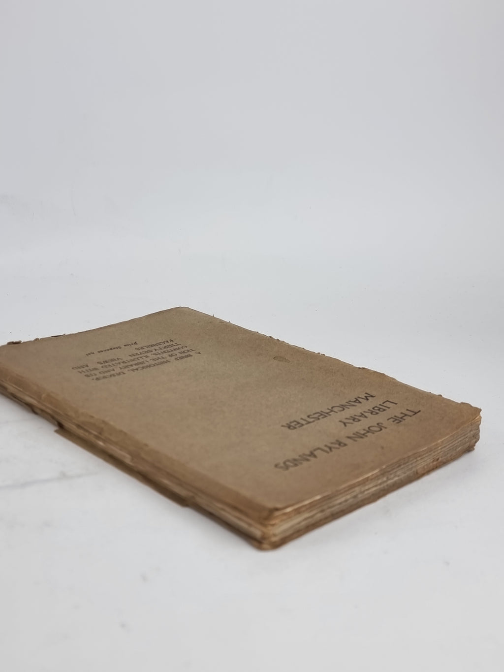 The John Rylands Library Manchester: A Brief Historical Description of the Library and Its Contents