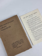 The John Rylands Library Manchester: A Brief Historical Description of the Library and Its Contents