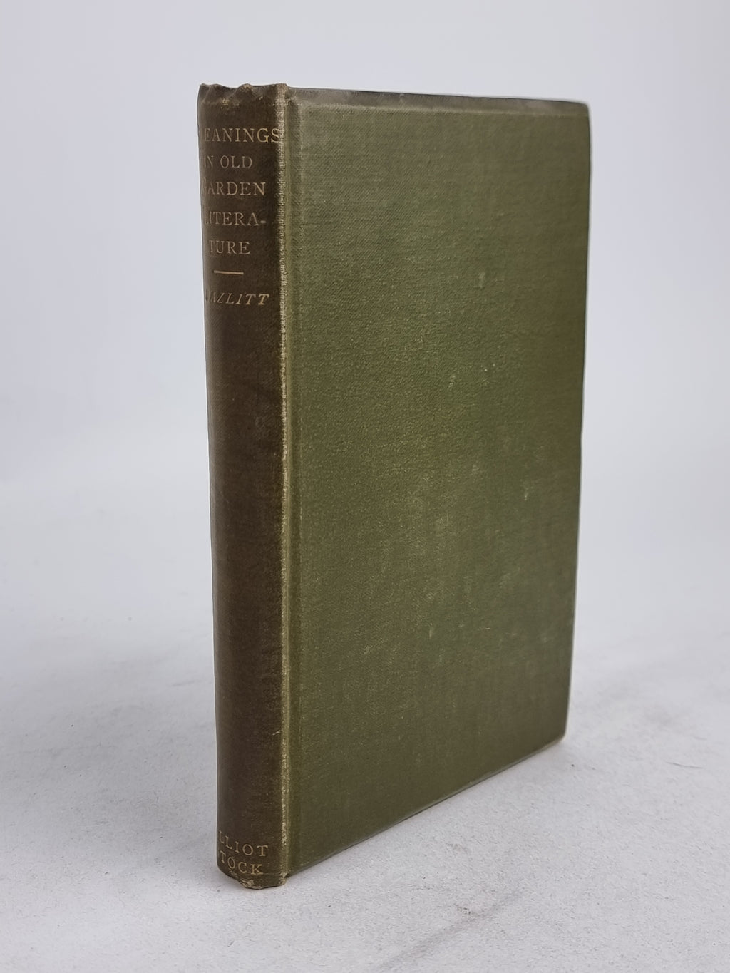 Gleanings in Old Garden Literature, W. Carew Hazlitt — 1892 Printing