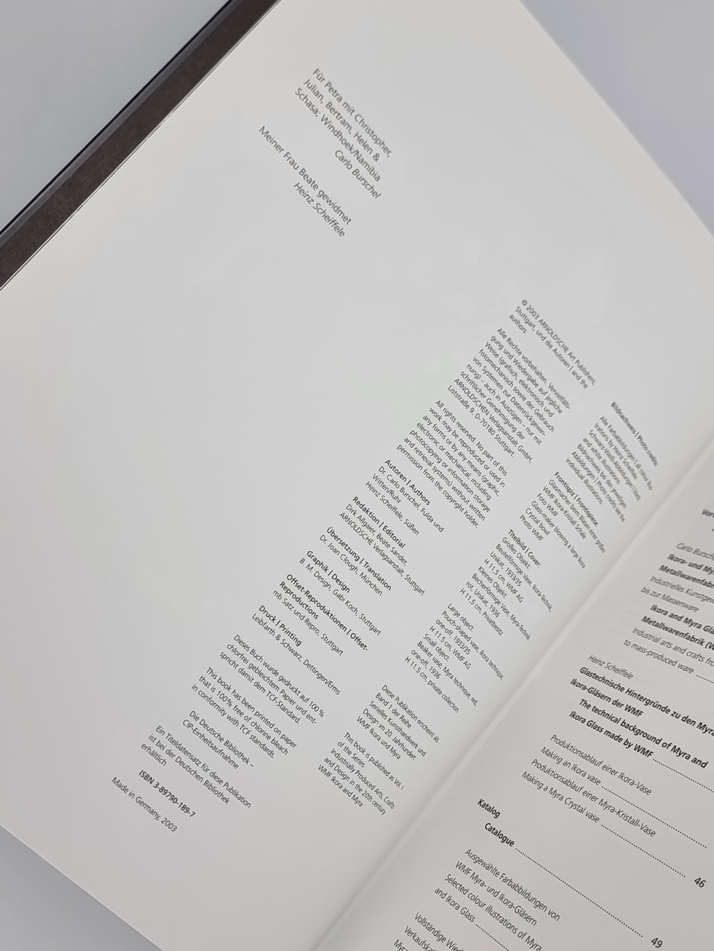 WMF Ikora & Myra Gläser | Glass, Carlo Burschel and Heinz Scheiffele — 1st Ed