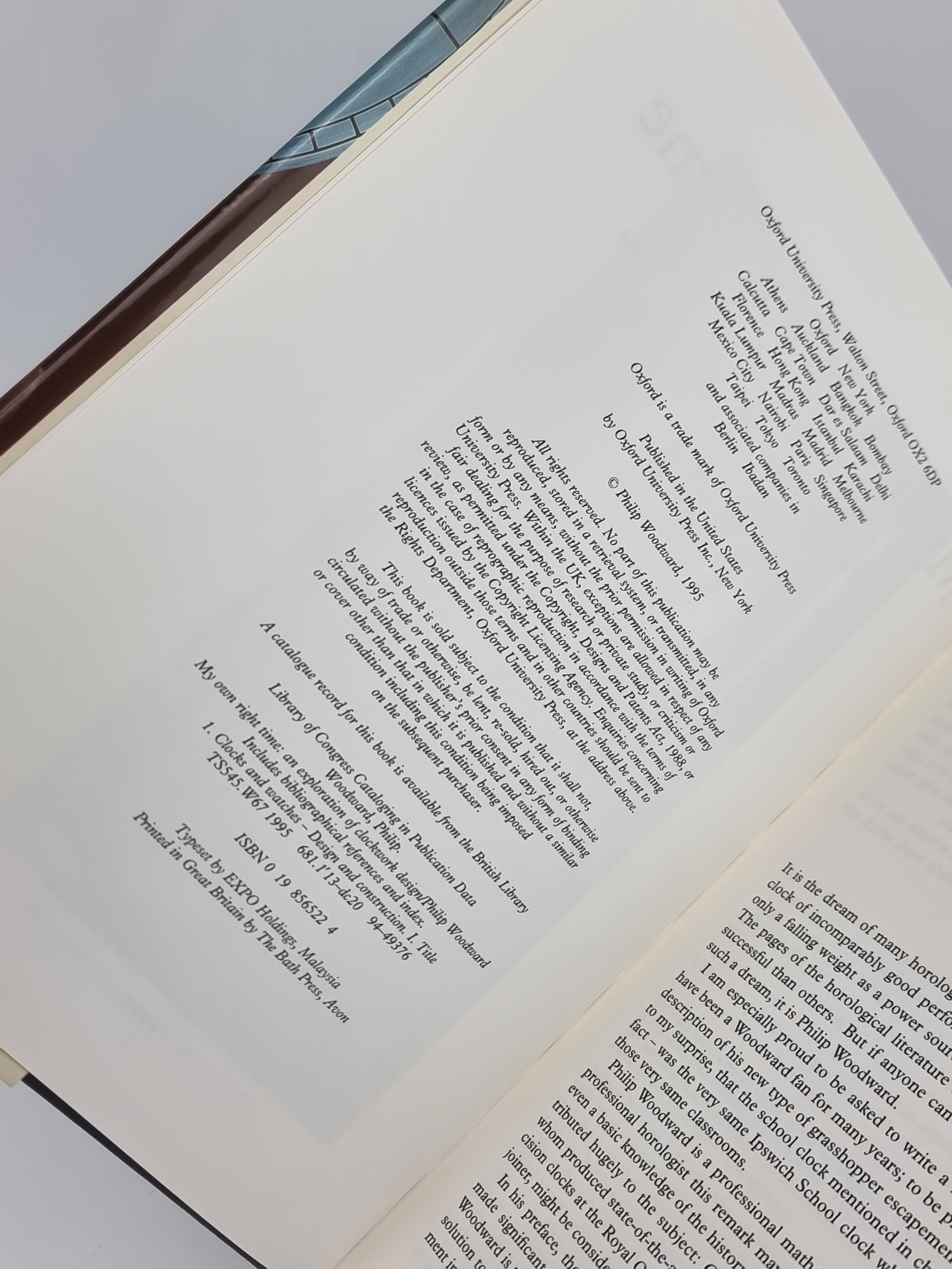 My Own Right Time: An Exploration of Clockwork Design, Philip Woodward