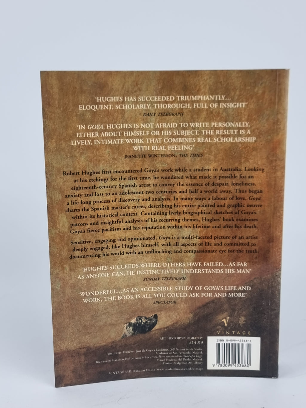 Goya, Robert Hughes — Vintage Paperback Edition