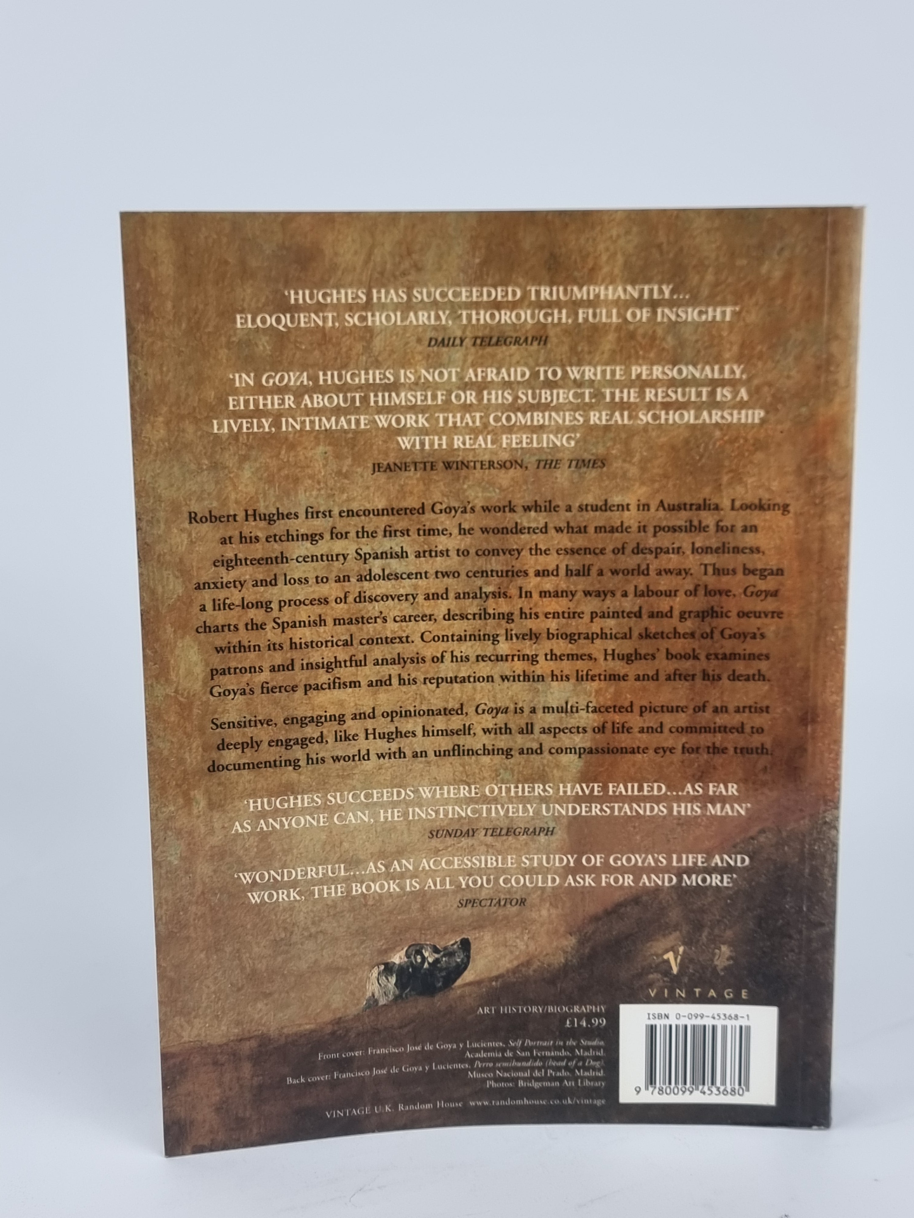 Goya, Robert Hughes — Vintage Paperback Edition
