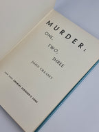 Murder: One, Two, Three, John Creasey — 1st US Edition