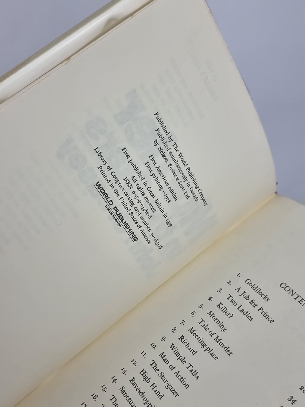 Murder in the Stars, John Creasey — 1st American Edition