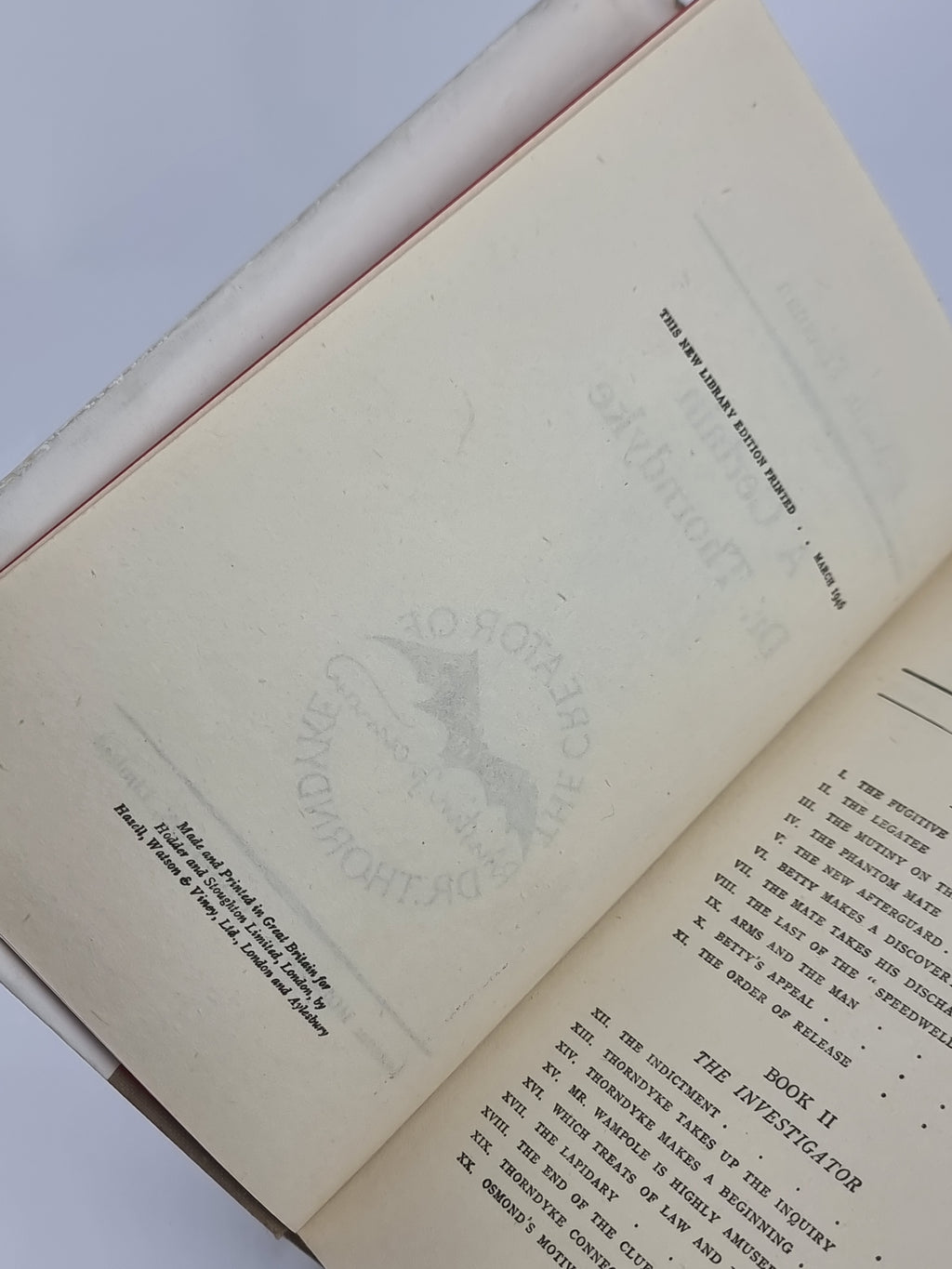 A Certain Dr. Thorndyke, R. Austin Freeman — New Library Edition