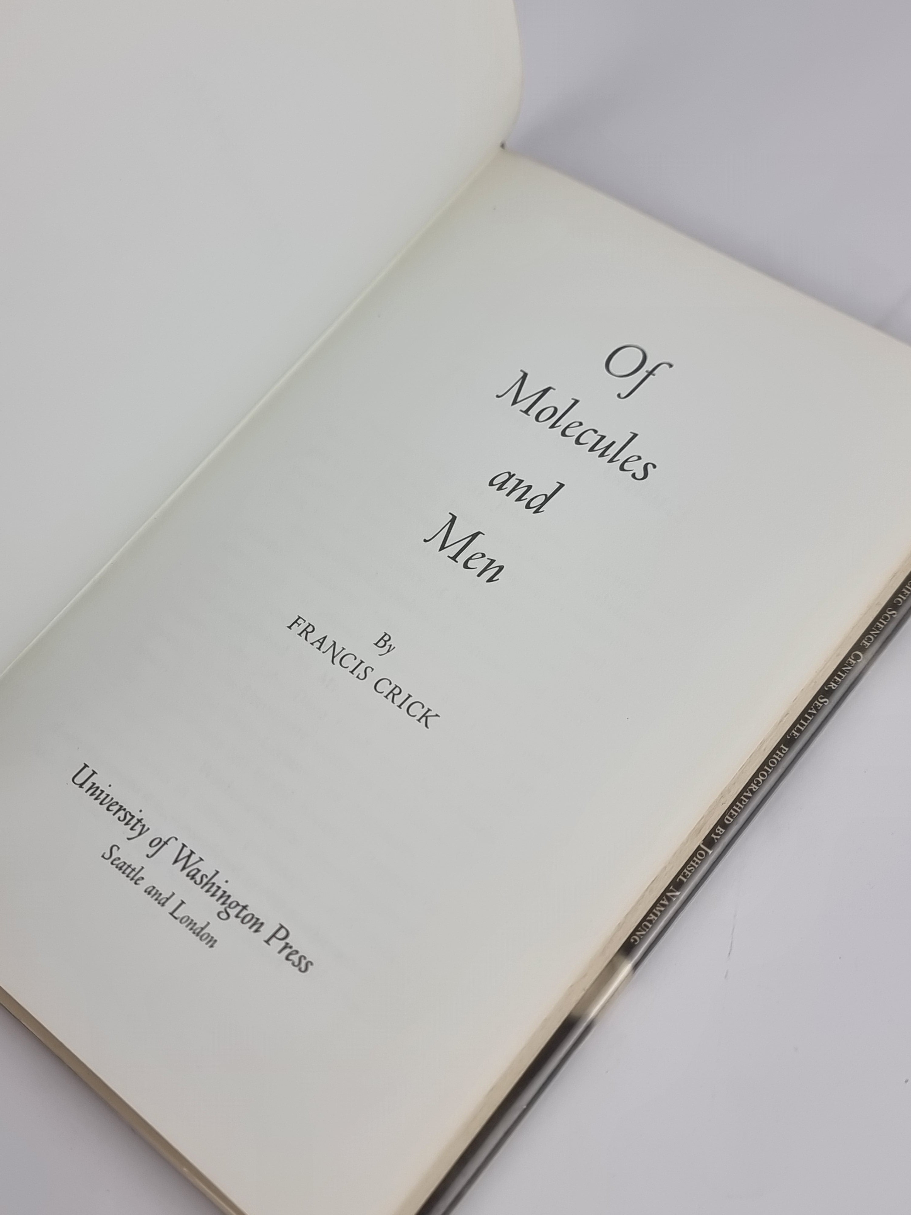 Of Molecules and Men, Francis Crick — 1st Edition