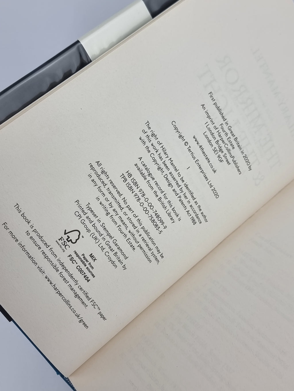 The Mirror & the Light, Hilary Mantel — 1st Edition