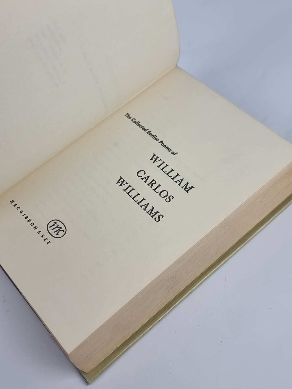 The Collected Earlier Poems, William Carlos Williams — 2nd Printing