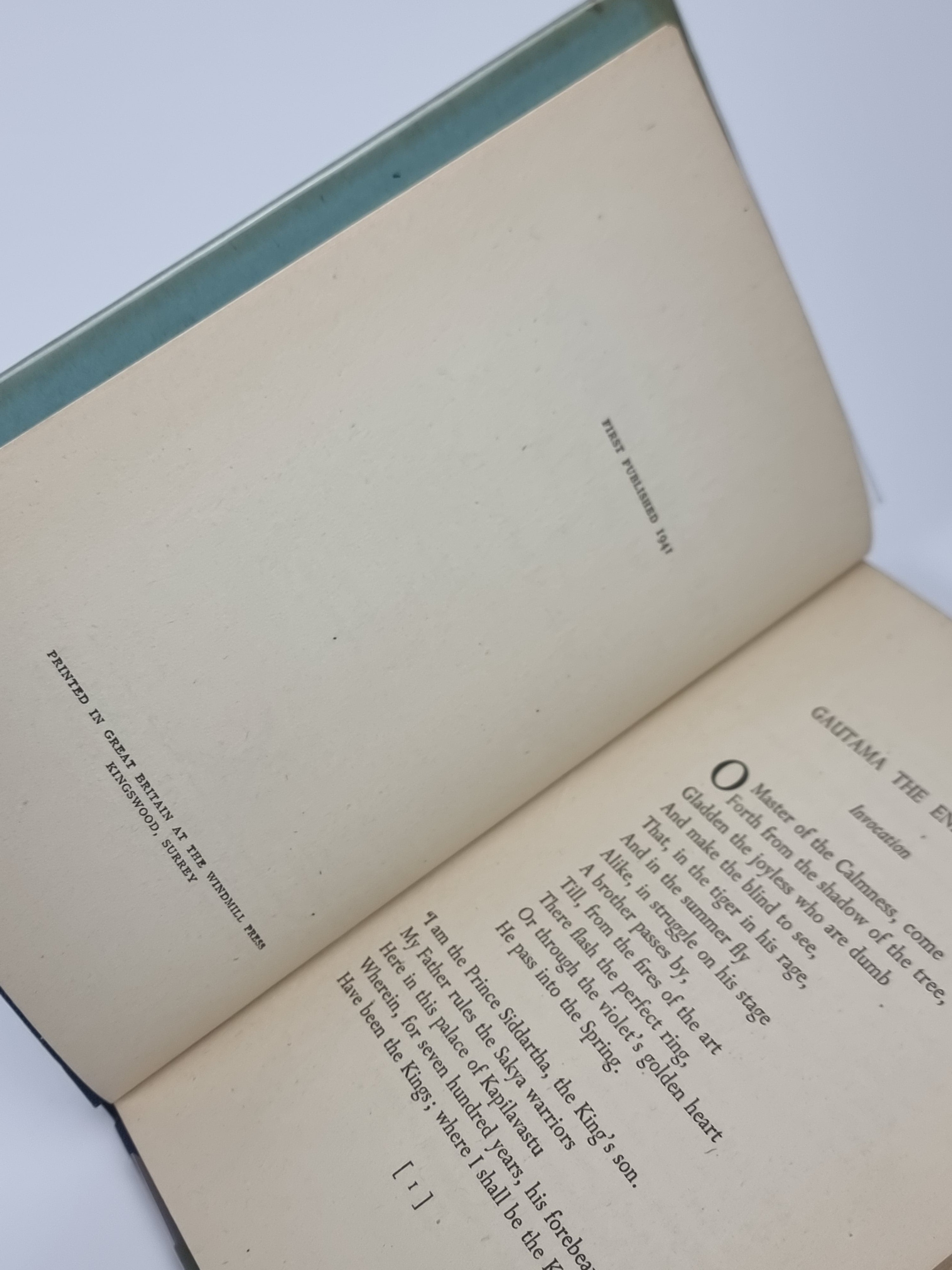 Gautama The Enlightened & Other Verse, John Masefield — 1st Edition