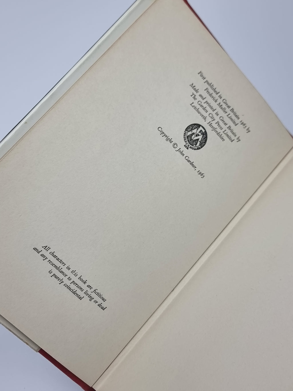 Understrike, John Gardner — 1st Edition