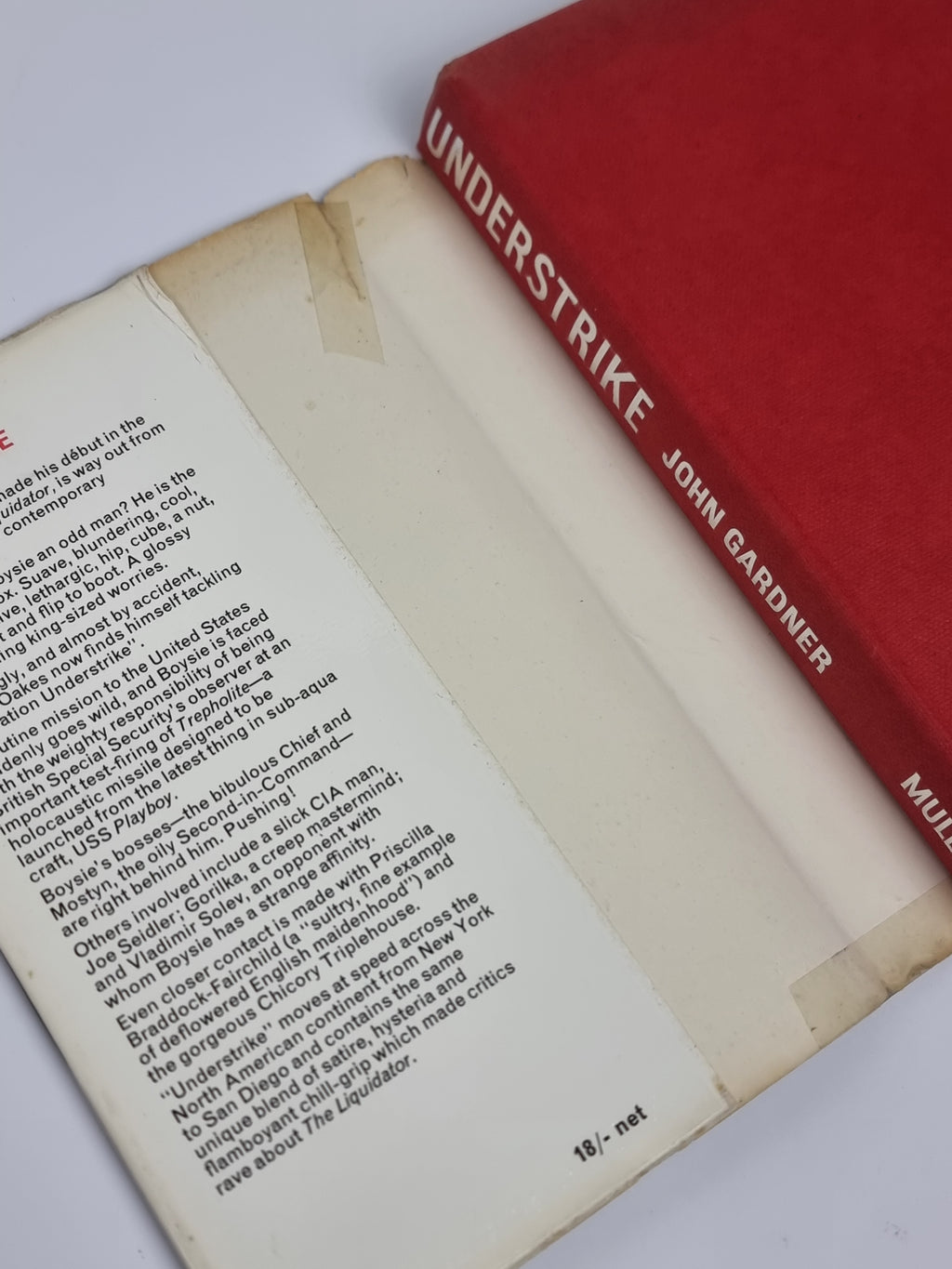 Understrike, John Gardner — 1st Edition