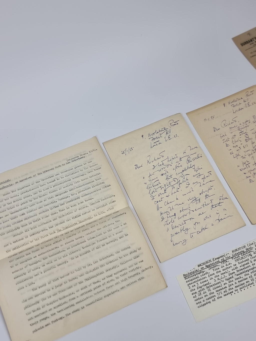 Compton Mackenzie: An Appraisal of his Literary Work, Leo Robertson — 1st Edition