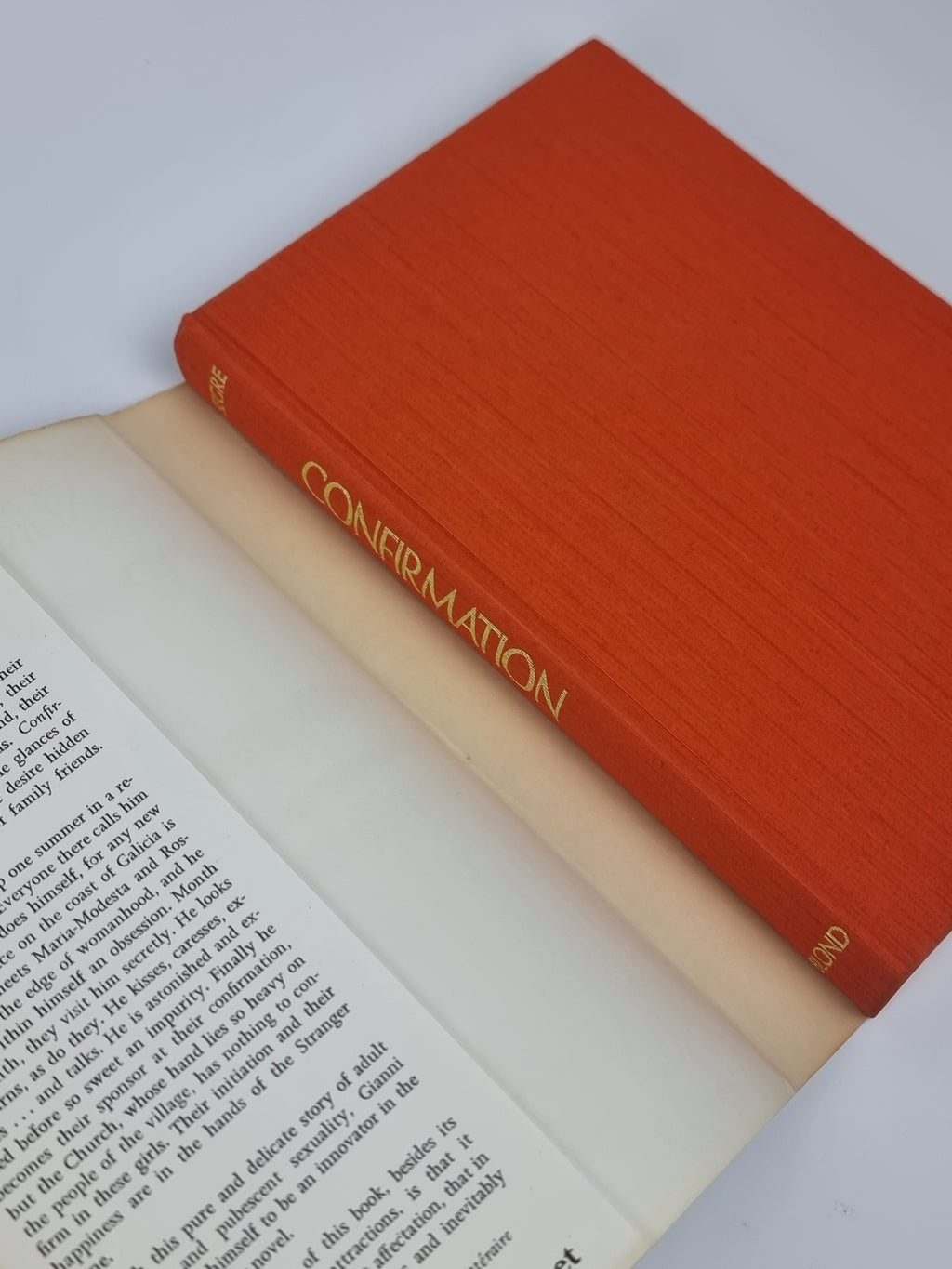 Confirmation, Gianni Segre — 1st English Edition
