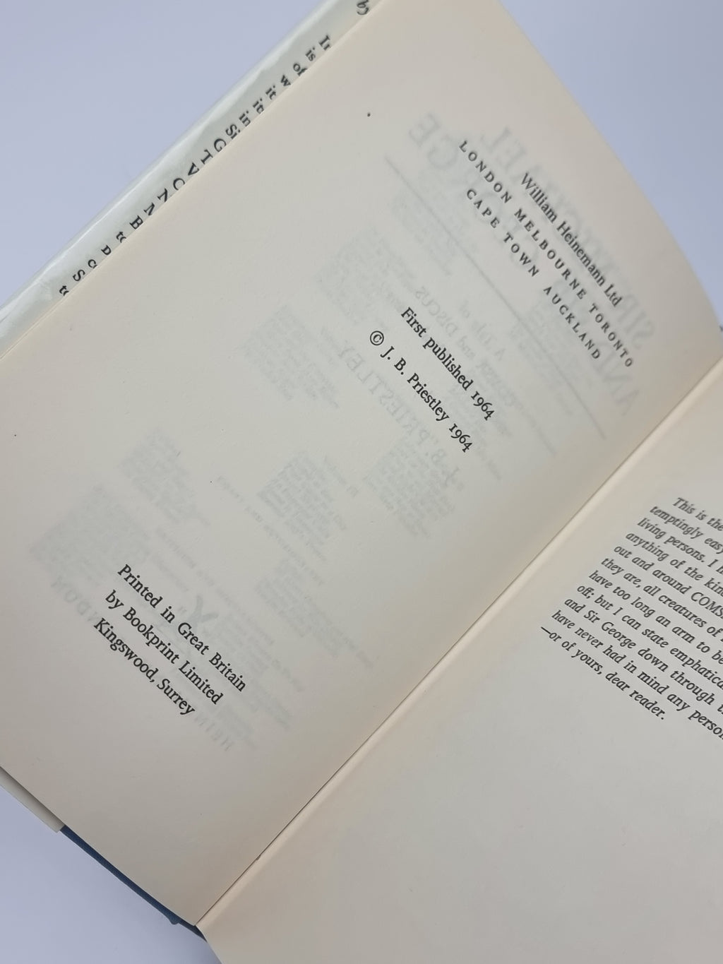 Sir Michael and Sir George, J. B. Priestley — 1st Edition